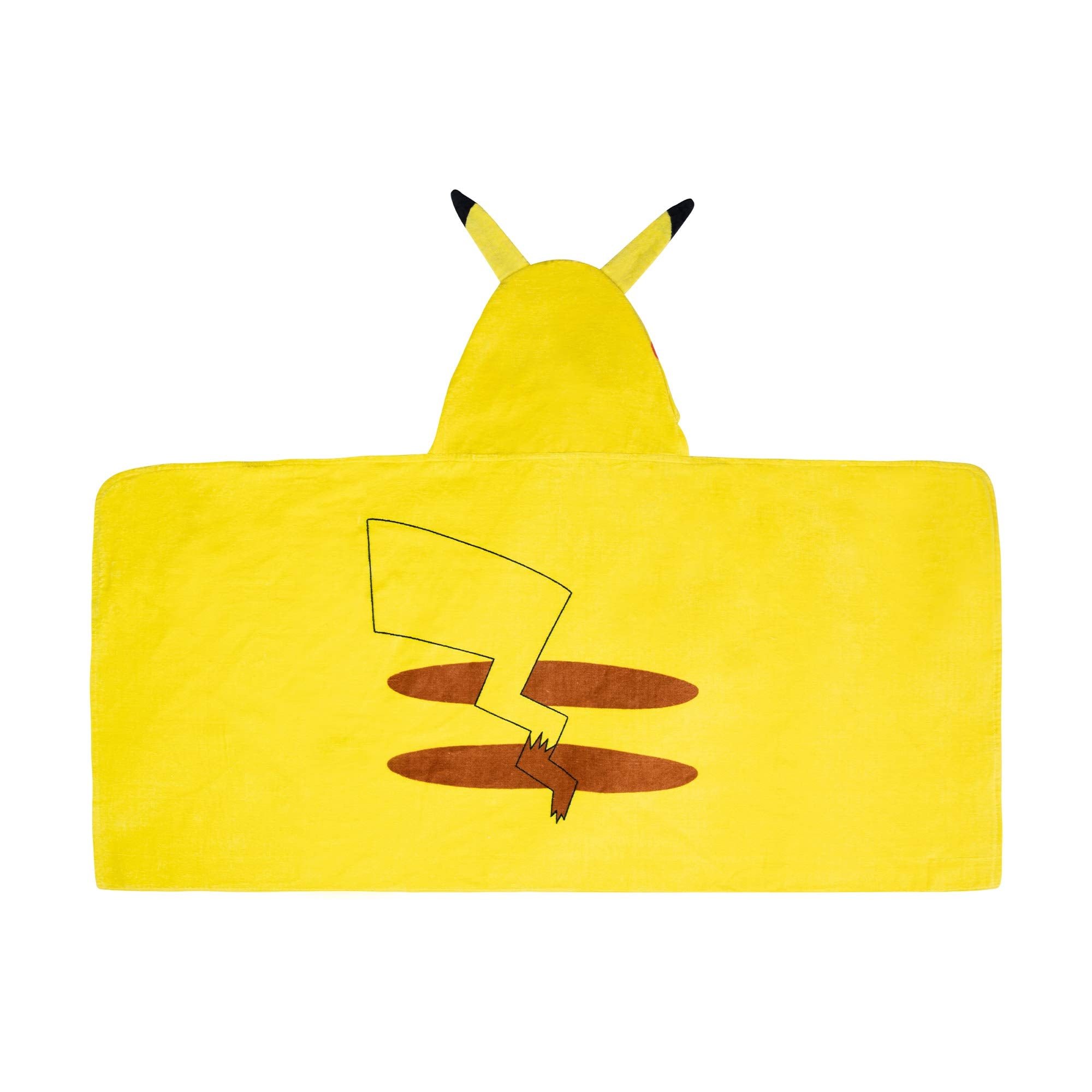 Pokemon Pikachu Bade-/Pool-/Strandtuch mit Kapuze aus weichem Baumwollfrottee, 24" x 50", von Franco Kids