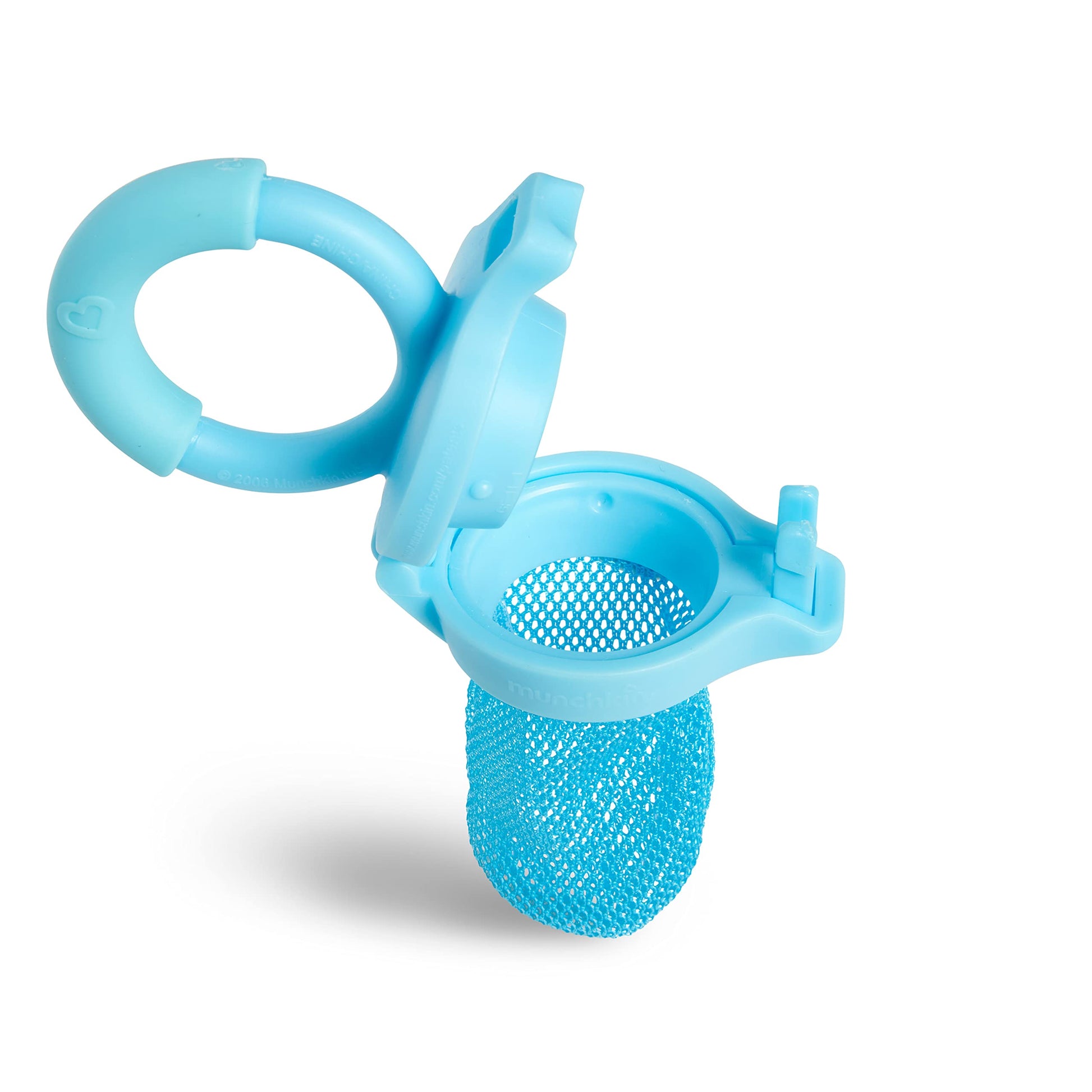 Munchkin Baby Feeder for Fresh Food and Fruit, 2 Pack, Blue/Mint