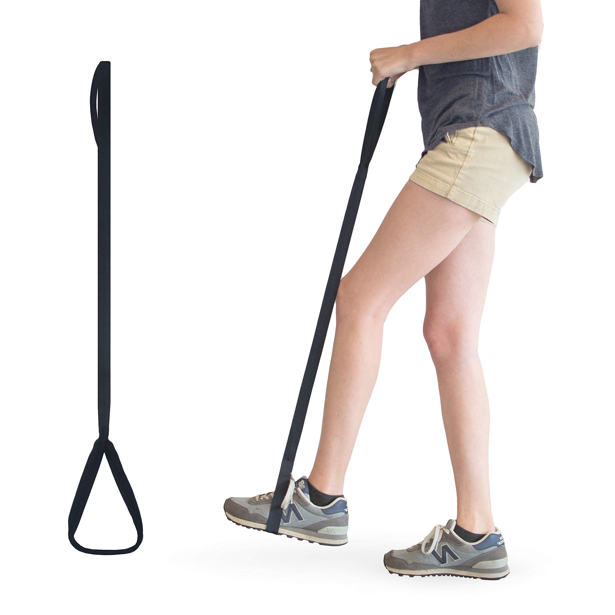RMS 35 Inch Long Leg Lifter - Durable & Rigid Hand Strap & Foot Loop - Ideal Mobility Tool for Wheelchair, Hip & Knee Replacement Surgery