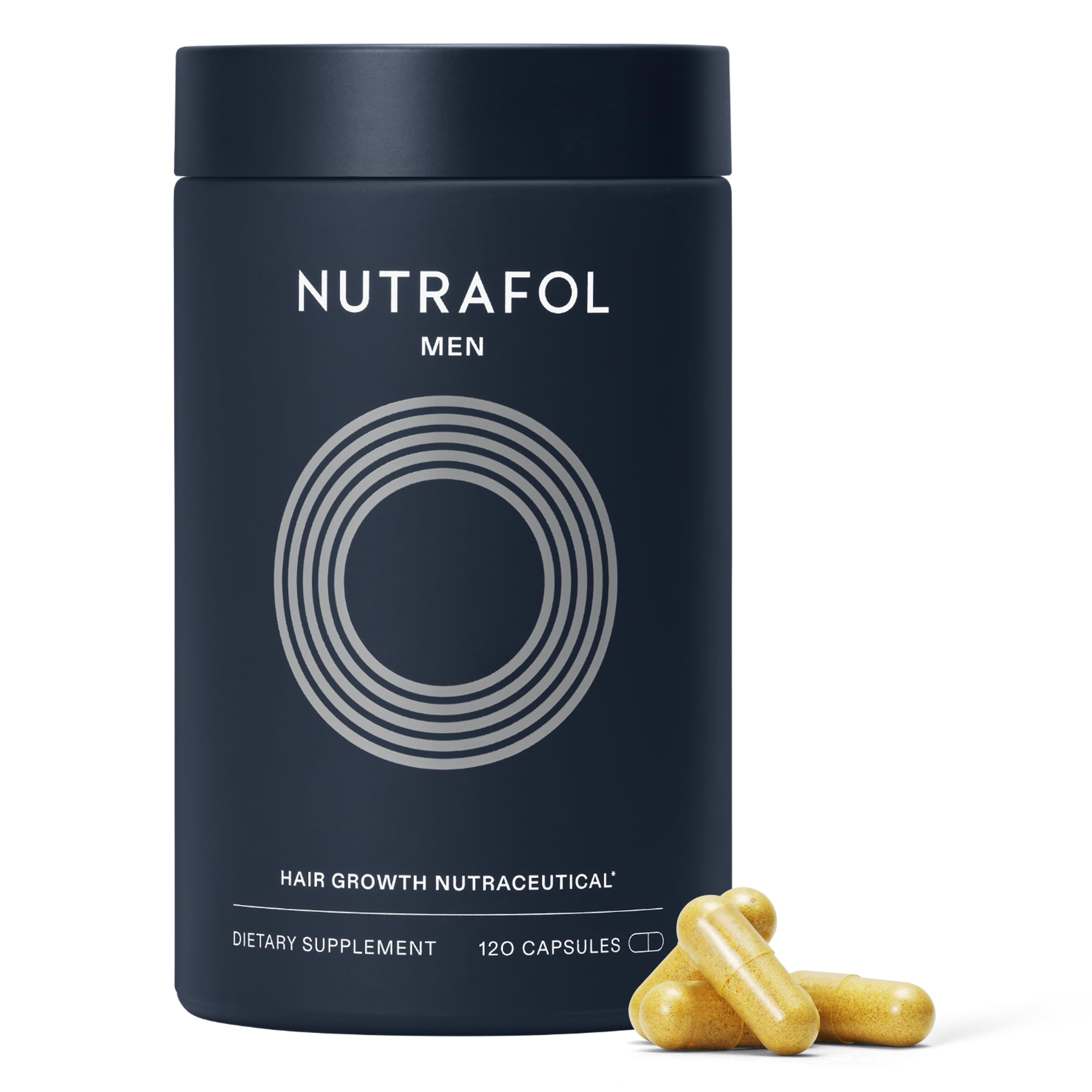 مكملات نمو الشعر للرجال من Nutrafol، مختبرة سريريًا لشعر أكثر كثافة وتغطية واضحة لفروة الرأس، موصى بها من قبل أطباء الجلدية - إمداد لمدة شهر واحد