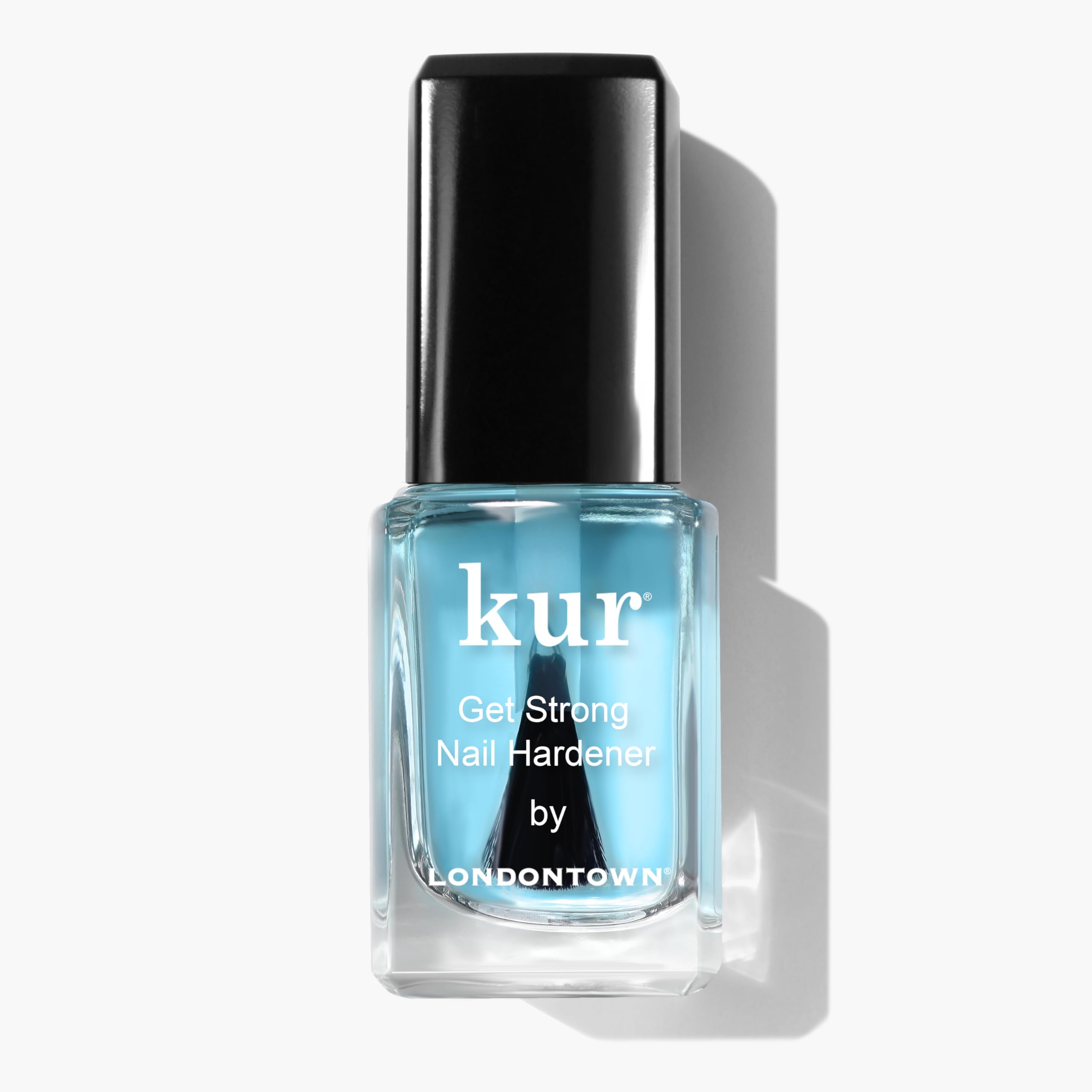 LONDONTOWN Get Strong Nail Hardener - مقوي أظافر لنمو الأظافر التالفة وعلاجها، عناية مرطبة للأظافر الطويلة والصحية، 0.40 أونصة سائلة