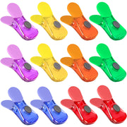 Ninth Five Bag Clips, 12 Pack Food Chip Snack Bag Sealing Clips, Color Refrigerator Magnet Clips Air-Tight Clips for Home Kitchen Storage