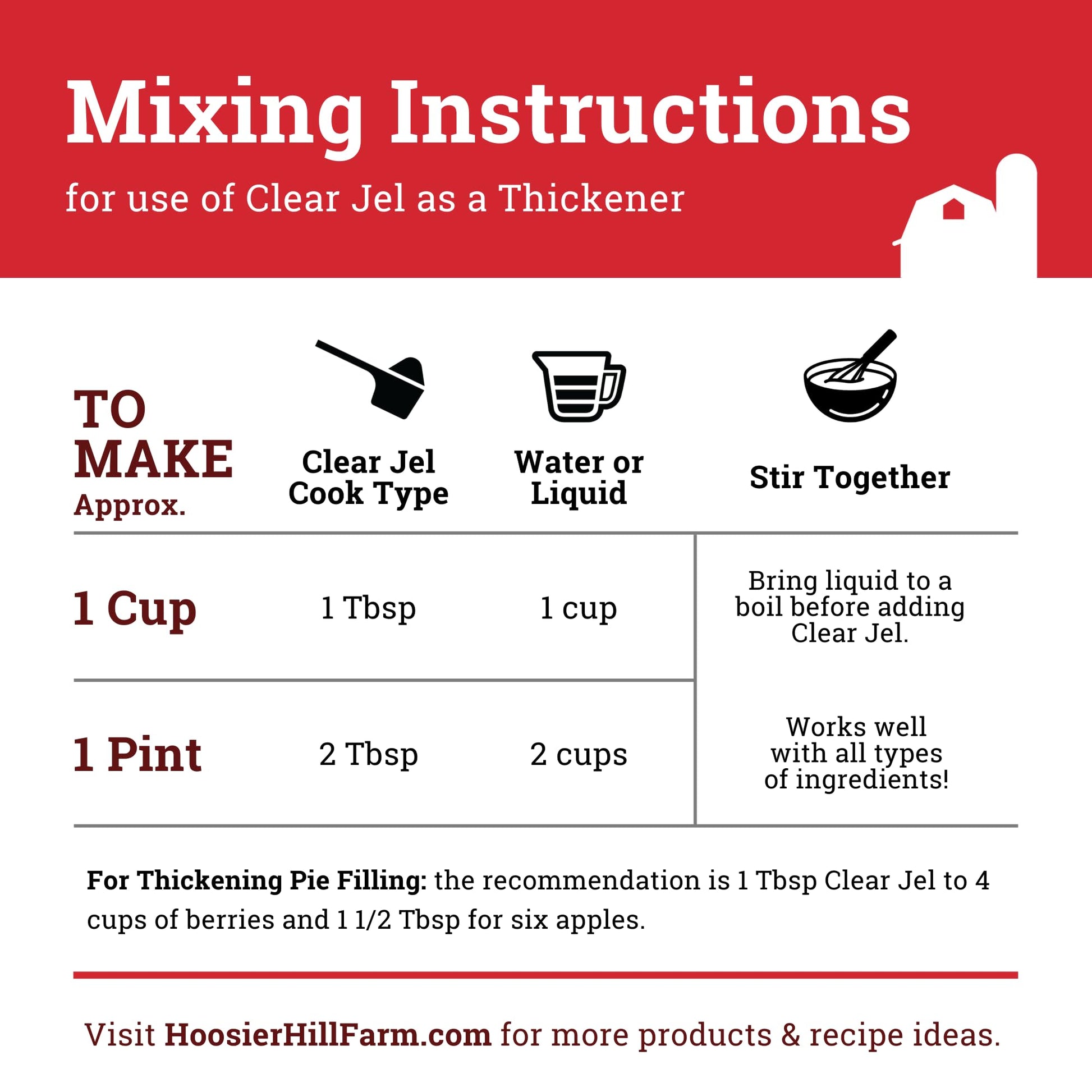 Hoosier Hill Farm Clear Jel Thickener (Cook-Type), 1.5LB (Pack of 1)