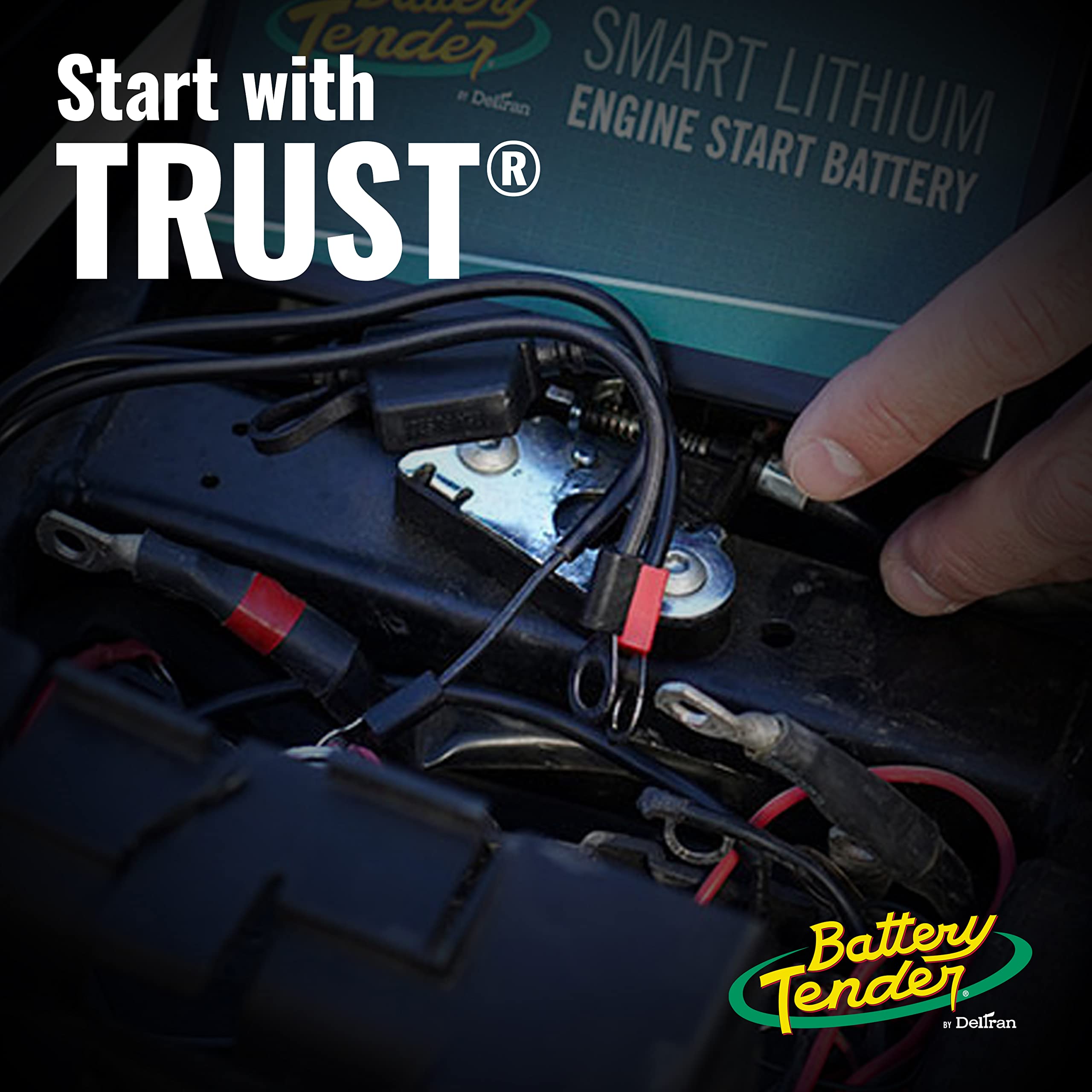 Battery Tender Ring Terminal Harness Accessory Cable - 18 inch Cord Adapter with SAE Quick Disconnect - Easy Quick Convenient for Motorcycles, Cars, ATVs and More - 081-0069-6
