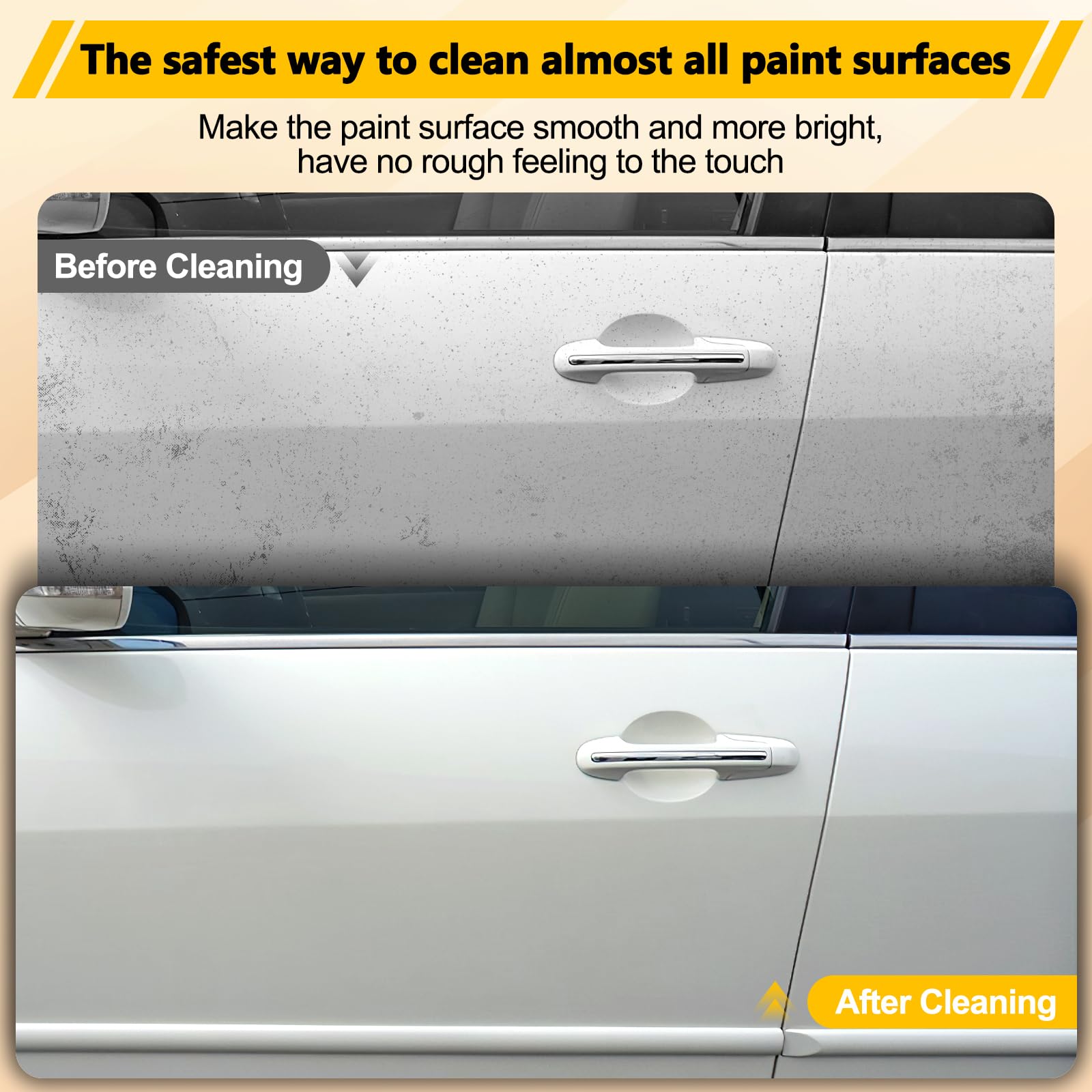 Fitosy Car Clay Bar 4 Pack 400g, Premium Grade No Scratch Magic Clays Bars Detailing Cleaner Kit Glass Deatil Cleaning with Washing and Adsorption Capacity for Auto SUV,RV,Truck