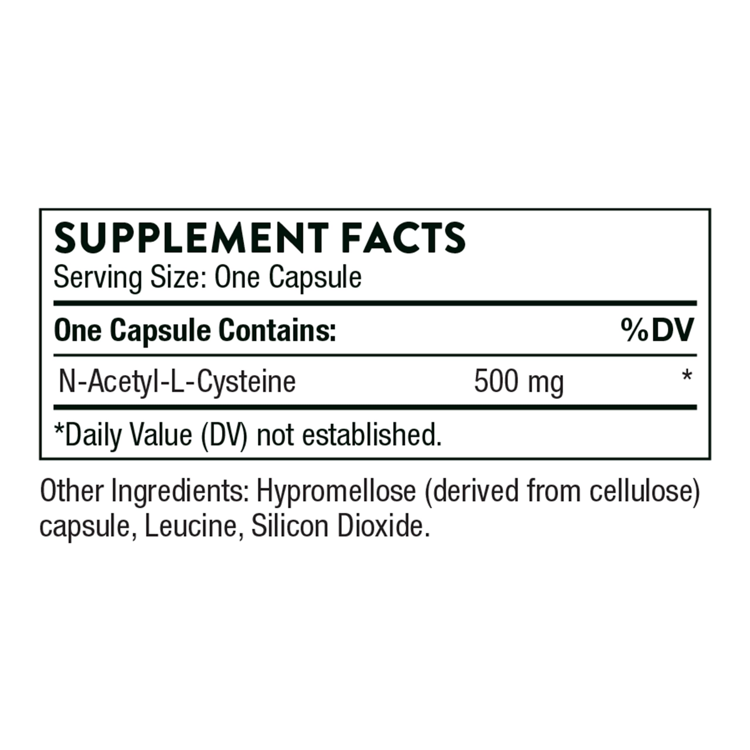 THORNE - NAC - N-Acetylcysteine - 500mg - Supports Respiratory Health and Immune Function*; Promotes Liver and Kidney Detox - 90 Capsules