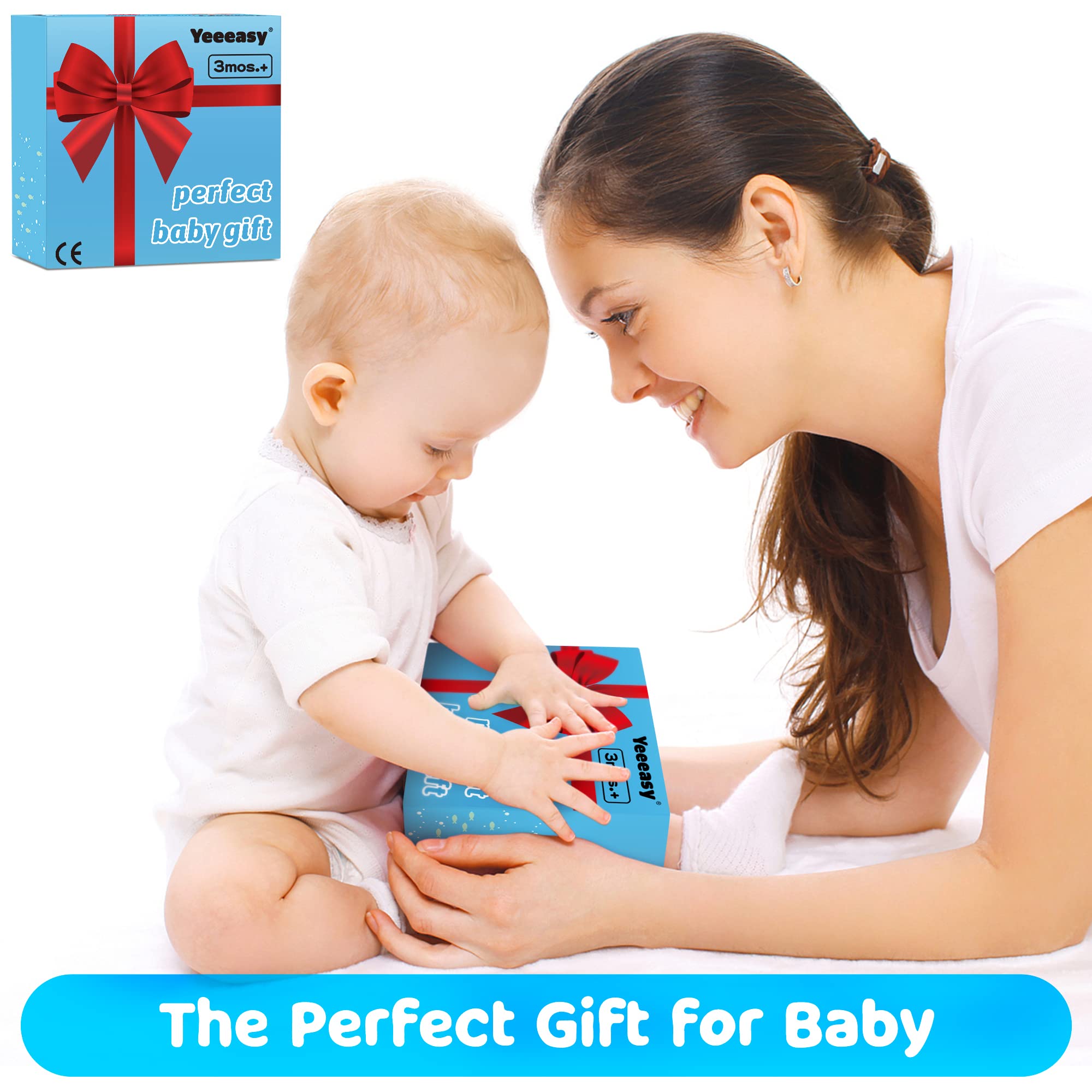 Yeeeasy Tummy Time Water MatInflatable Tummy Time Water Play Mat for Babies, Infants and Toddlers 3 to 12 Months Promote Development Toys Baby Gifts