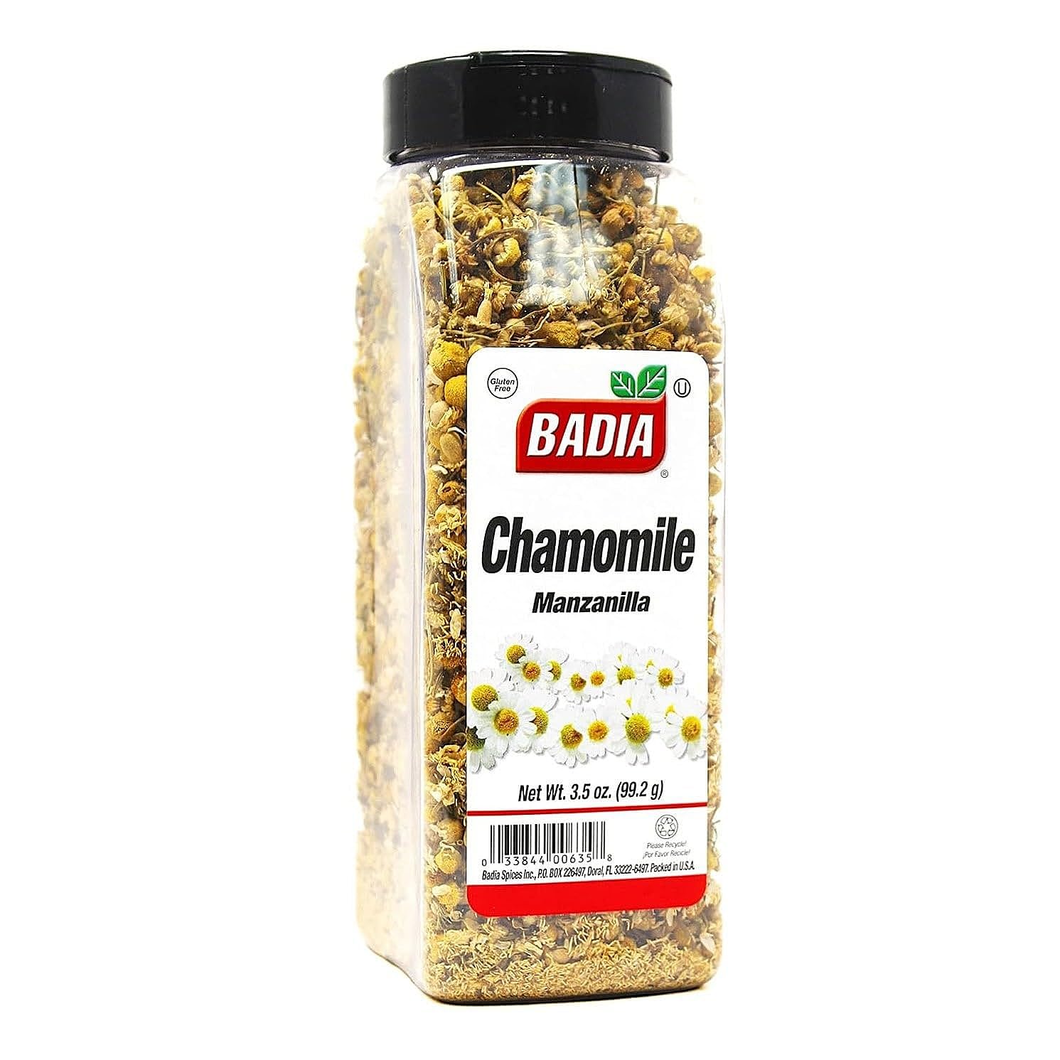 Badia Chamomile, 3.5 oz - Premium Dried Chamomile Flowers for Herbal Tea - Soothing & Aromatic - For Relaxation & Infusions