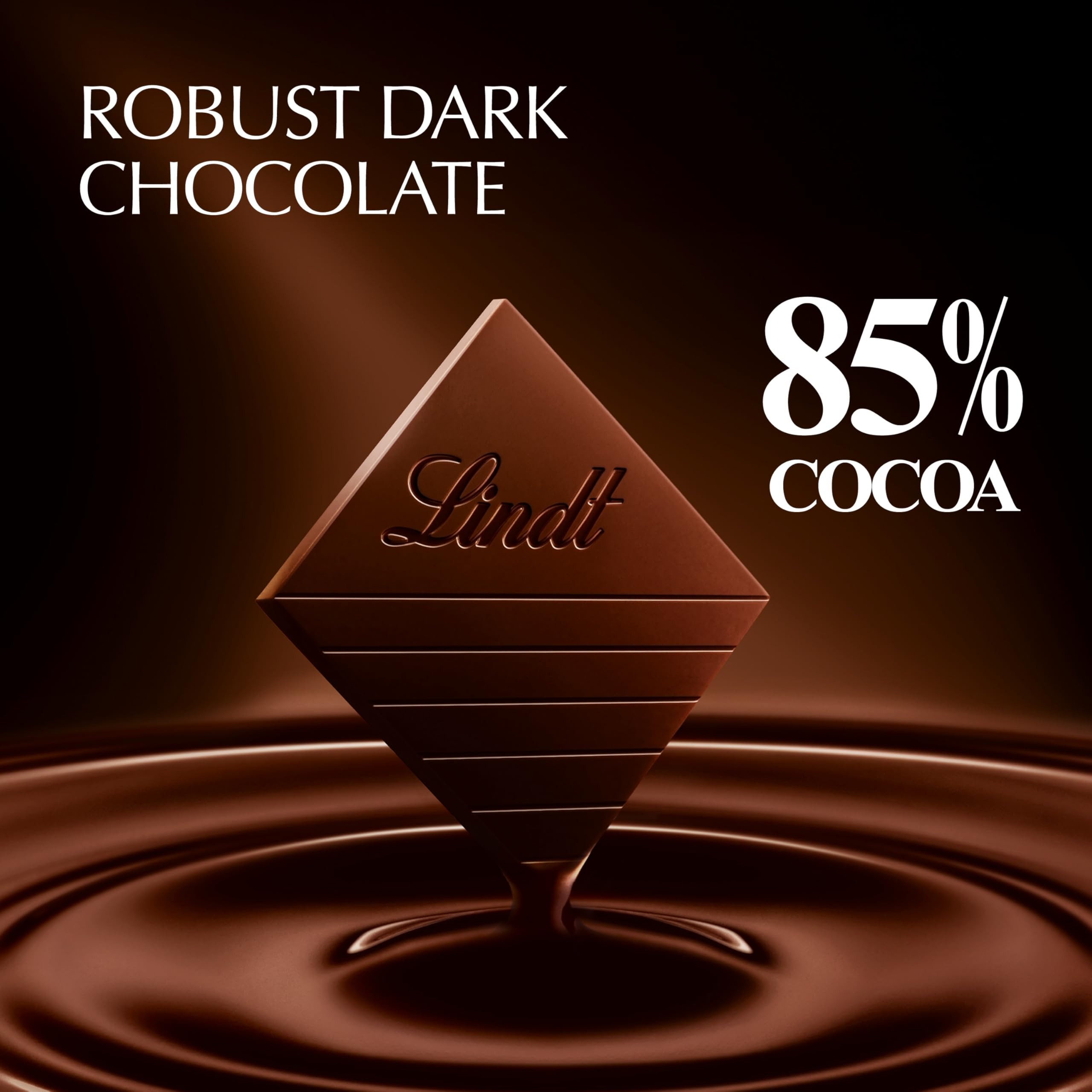 Lindt EXCELLENCE 85% Cocoa Dark Chocolate Candy Bar, Halloween Candy, 3.5 oz. Bar (12 Pack)