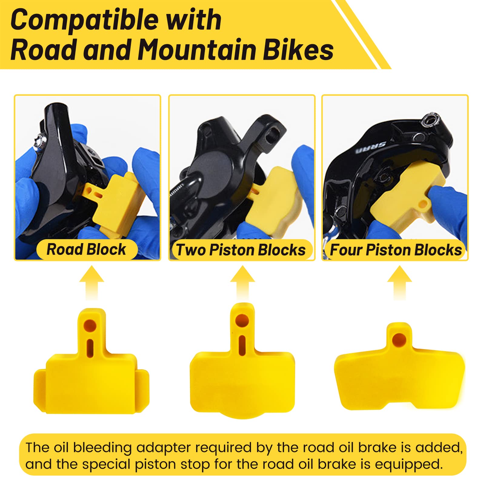 CHUMXINY Brake Bleed Kit for SHIMANO, TEKTRO Hydraulic Disc Brakes, Including High Performance Mineral Brake Fluid (120ml)
