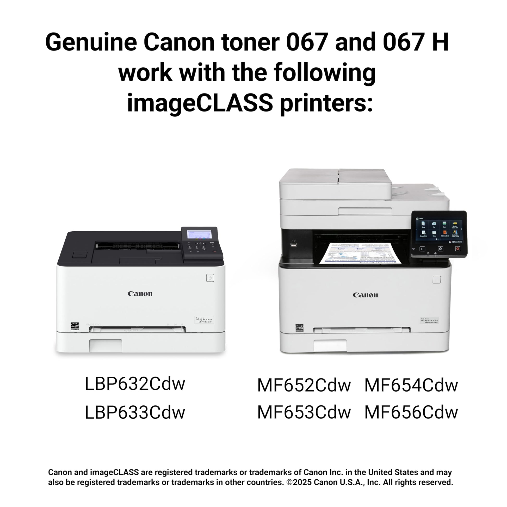 Canon Genuine 067 Black Toner Cartridge High Capacity Compatible with LBP633Cdw, LBP632Cdw, MF652Cdw, MF653Cdw, MF654Cdw, MF656Cdw