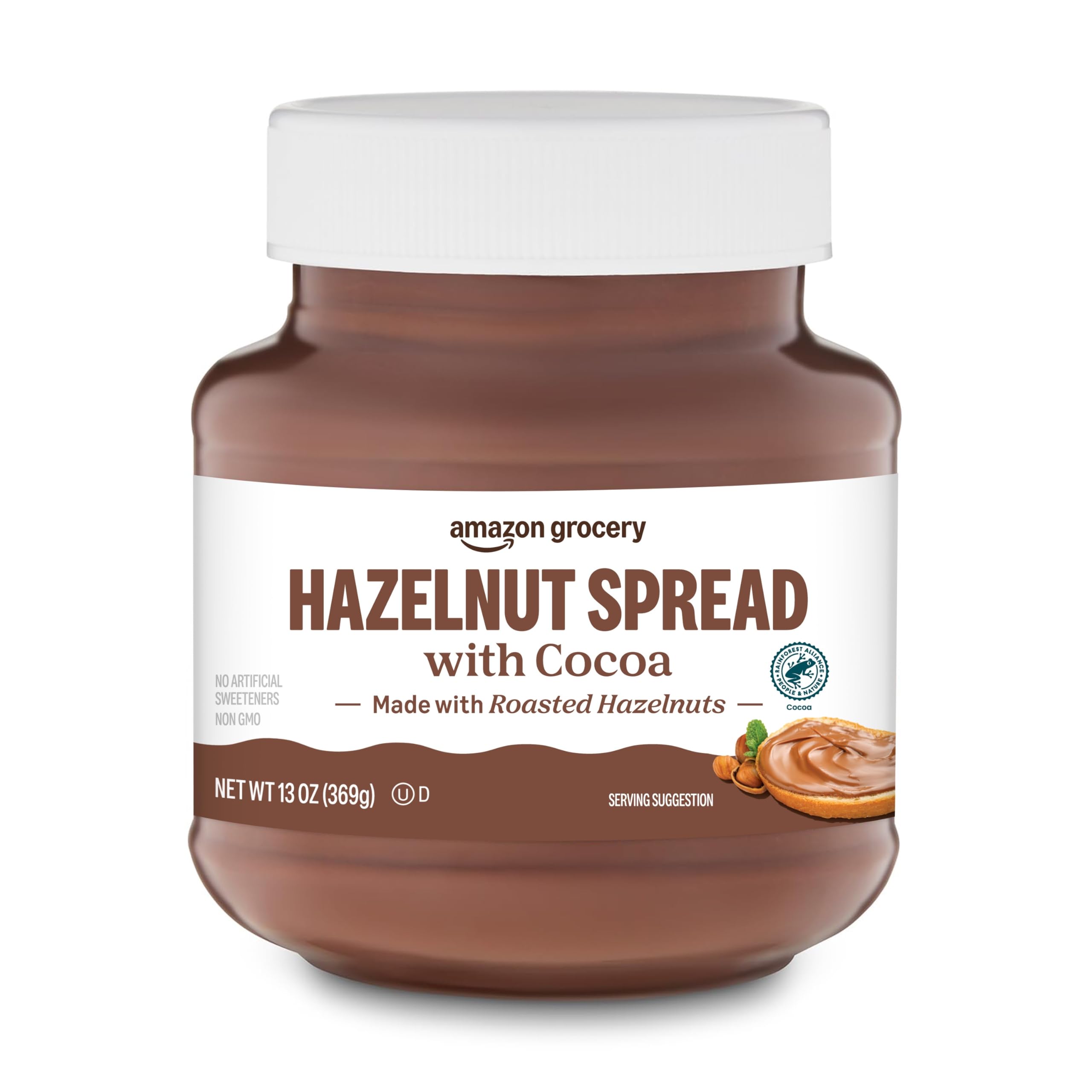 Amazon Grocery, Hazelnut Spread With Cocoa, 13 Oz (Previously Amazon Fresh, Packaging May Vary)