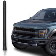 Short Rubber Antenna for Ford F-150 (2009-2025) - Bronco (2021-2025) USA Stainless Steel Threading, 6 3/4 Inch Truck Accessory, Car Wash Proof, Easy Installation, Enhanced Reception w/Copper Coil
