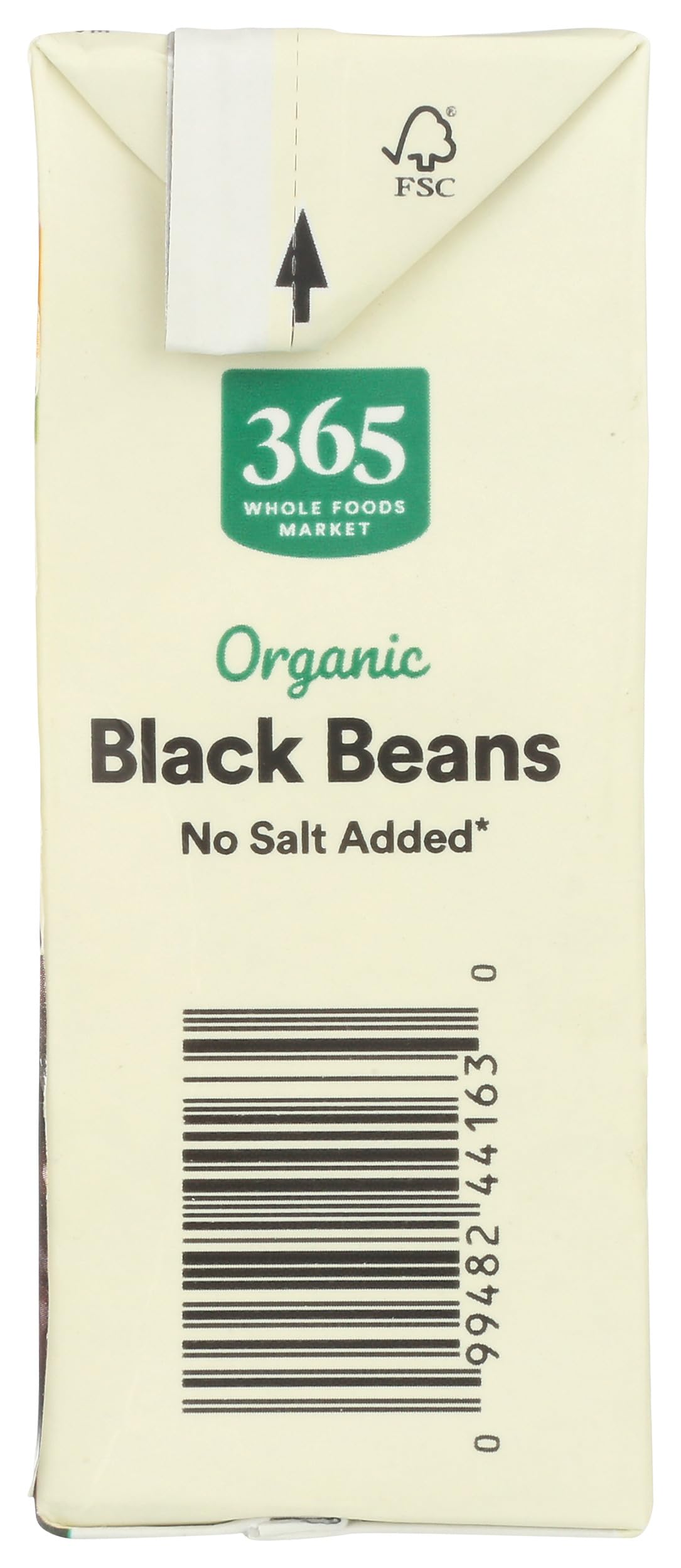 365 by Whole Foods Market, Organic Unsalted Black Beans, 13.4 Ounce