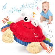 hahaland Baby Toys 12-18 Months - Crawling Musical Dancing Walking Moving Bouncing Learning Crab Tummy Time Toy Sensory Toddler Travel Toys for 1-3 Year Old Christmas Birthday Gifts Stocking Stuffers