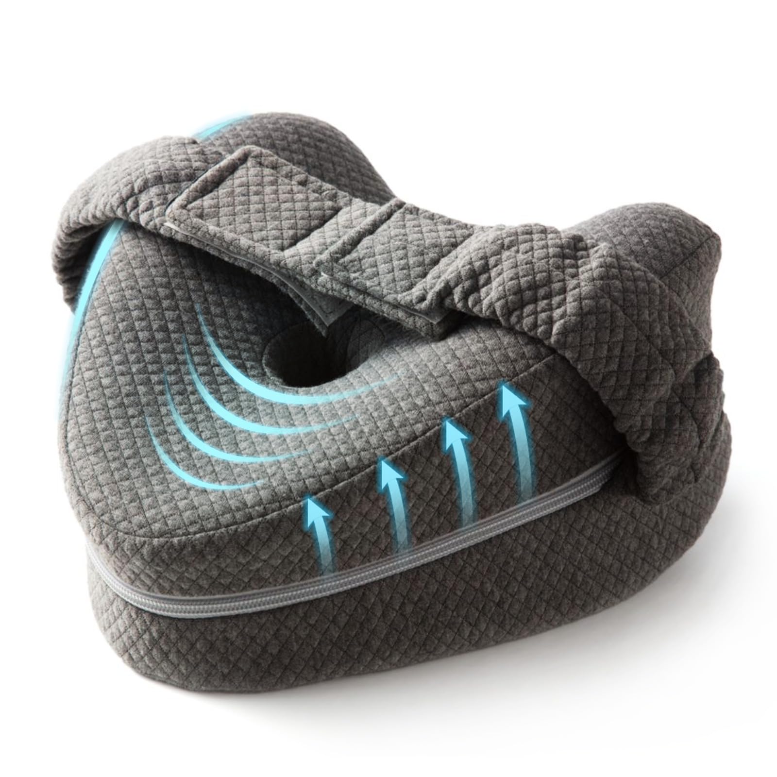 TULARIS Knee Pillow for Side Sleepers Hip Pain - Between Leg Pillow for Side Sleeping - Sciatica Pain Relief Support for Lower Back, Knees, Joints, and Spine
