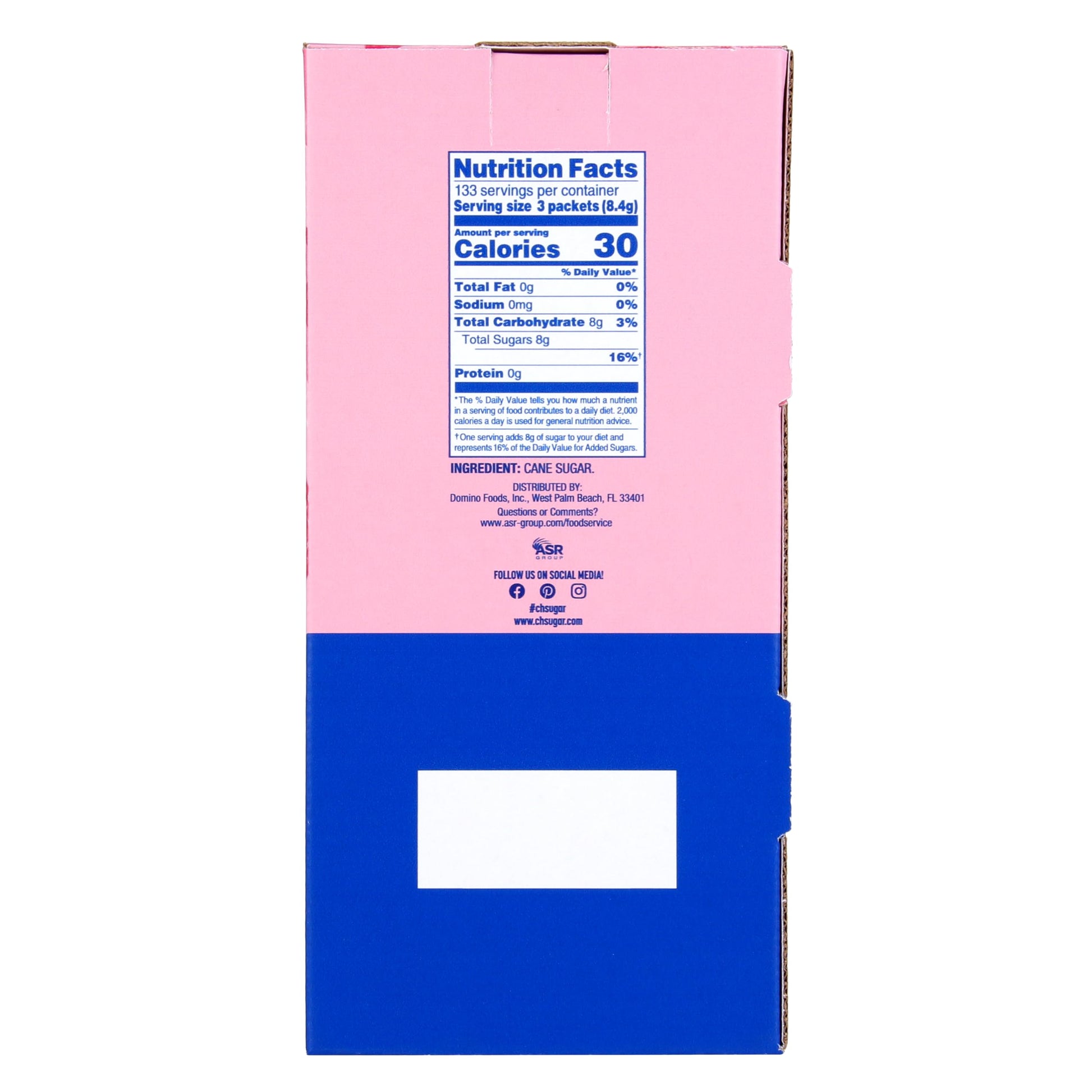 C&H Premium Pure Cane Sugar Packets, 0.10 Ounce (2.8 Gram) NON-GMO Packets, Pack of 400 in Dispenser Box