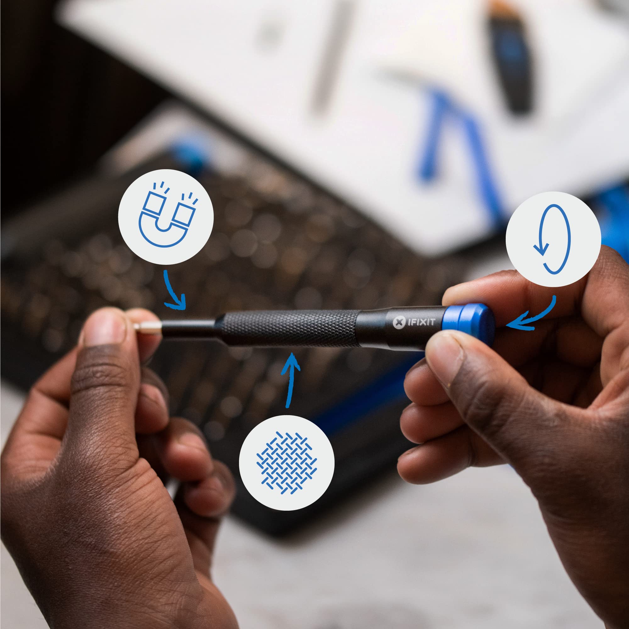 iFixit Mako Driver Kit - 64 Precision Bit Set for Electronics Repair