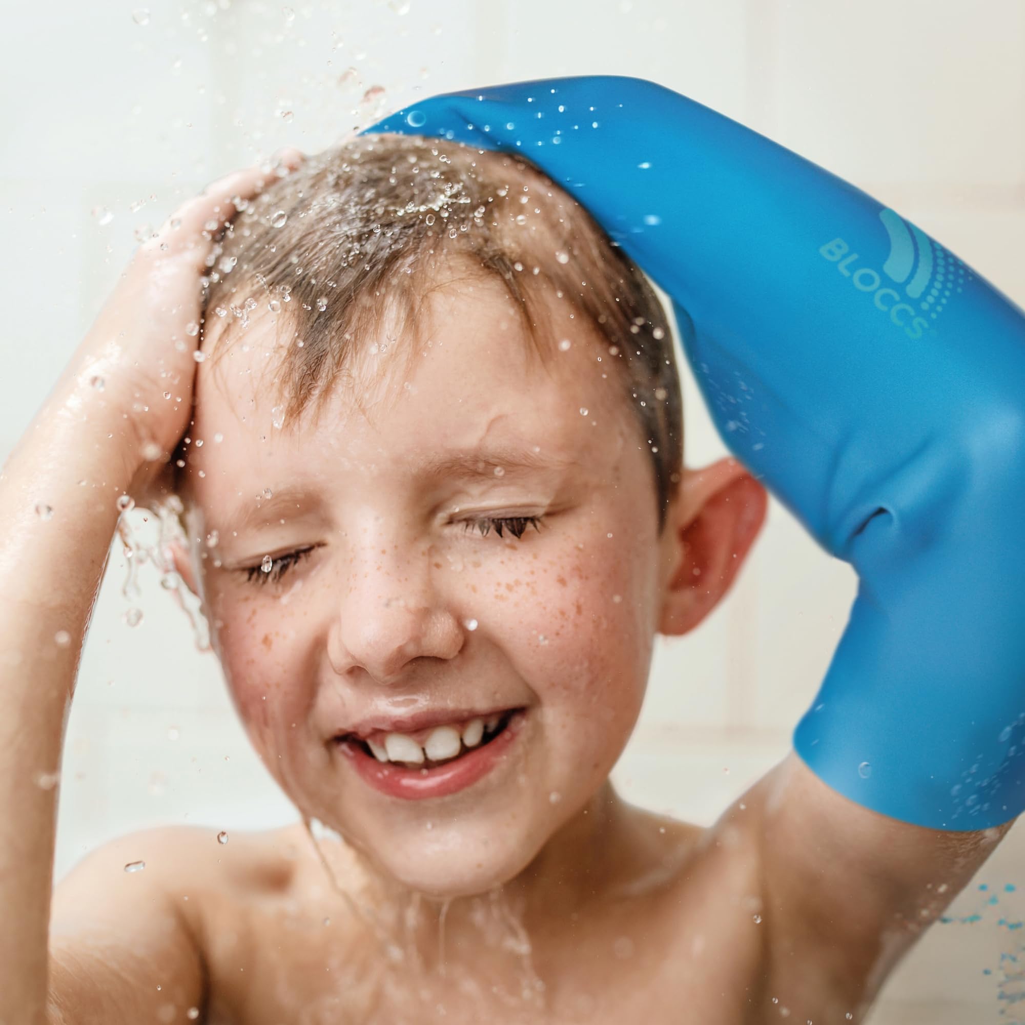 BLOCCS 100% Waterproof Cast Covers for Shower Arm Kids- Swim Cover, Cast Bag for Bath. Durable Cast Sleeve for Swimming - #CA79-M - Child Arm (Medium)