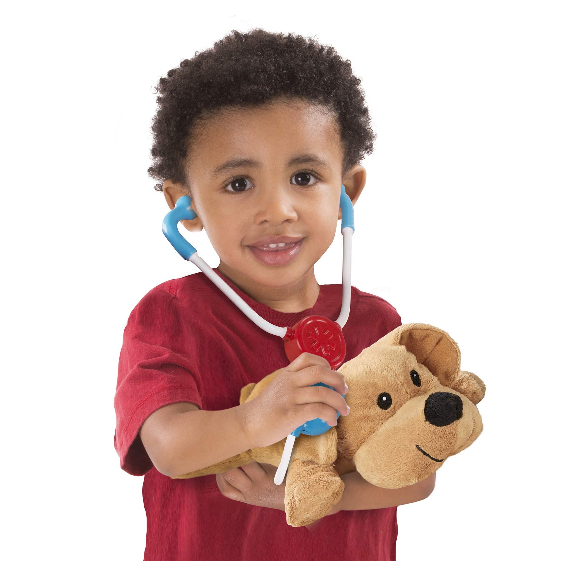Melissa & Doug Examine and Treat Pet Vet Pretend Play Set with Plush Dog and Cat (24 Pcs) Kids Veterinary Play Set, Veterinarian Kit for Kids, STEAM Toy, Pretend Doctor for Ages 3+