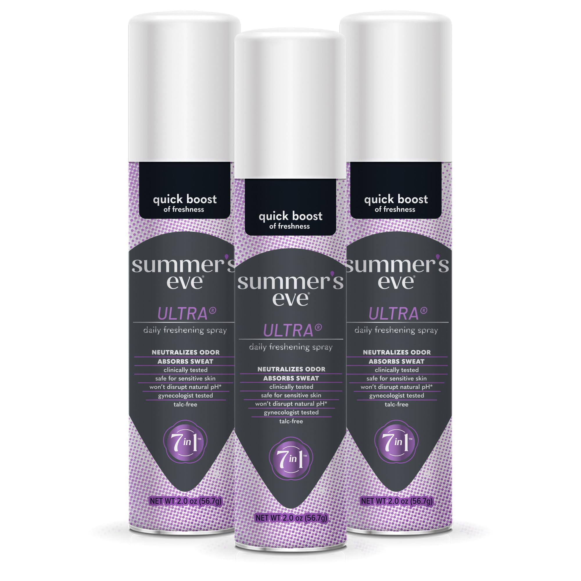 Summer's Eve Ultra Daily Active Feminine Spray, 2 oz, 3 Pack