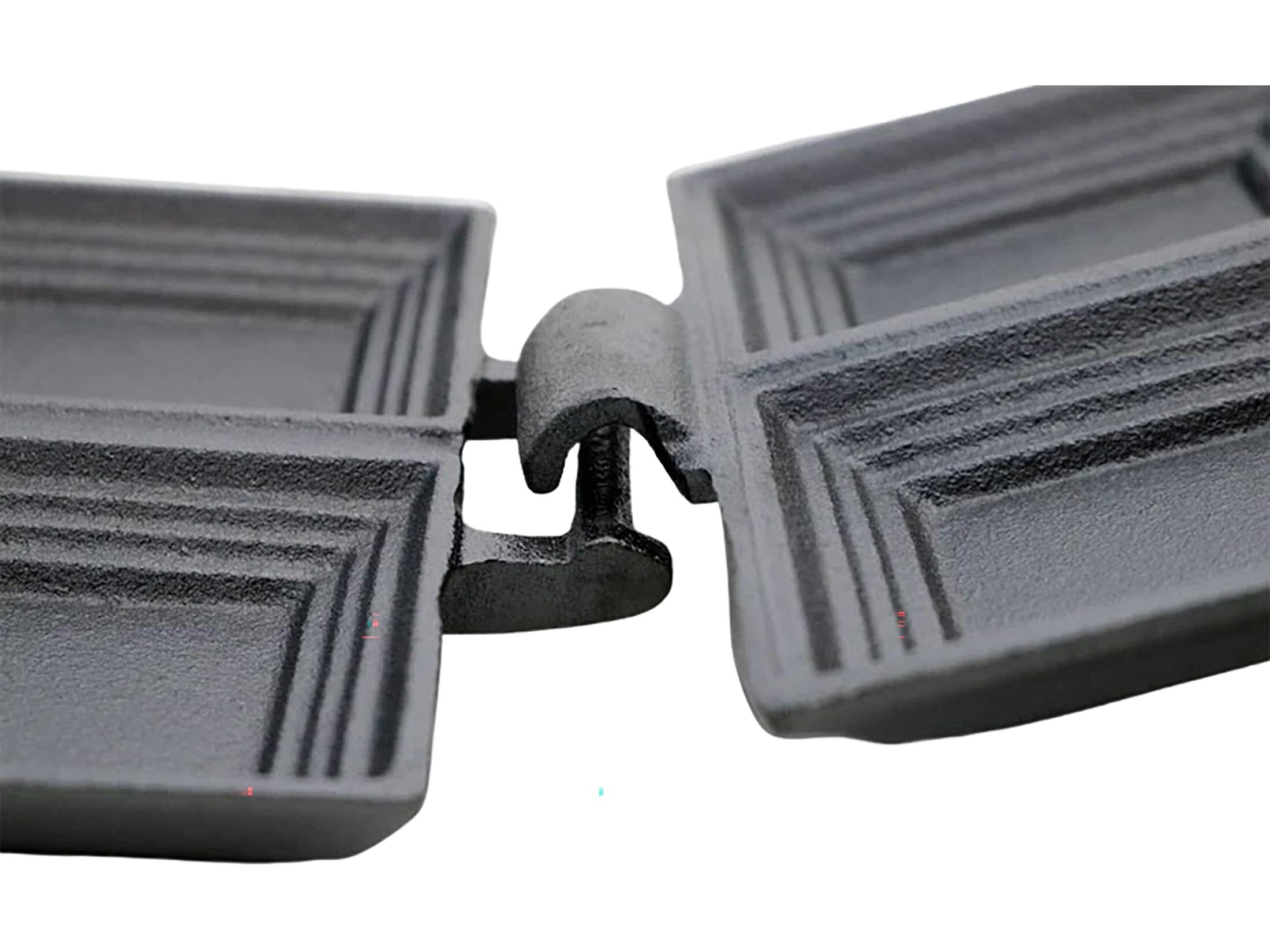 Coghlan's Cast Iron Double Camp Cooker - Pre-Seasoned Pie Iron Sandwich Maker with Removable Handles, Easy-to-Clean for Grilled Sandwiches, Toasted Pies, and Meats, For Campfire Cooking