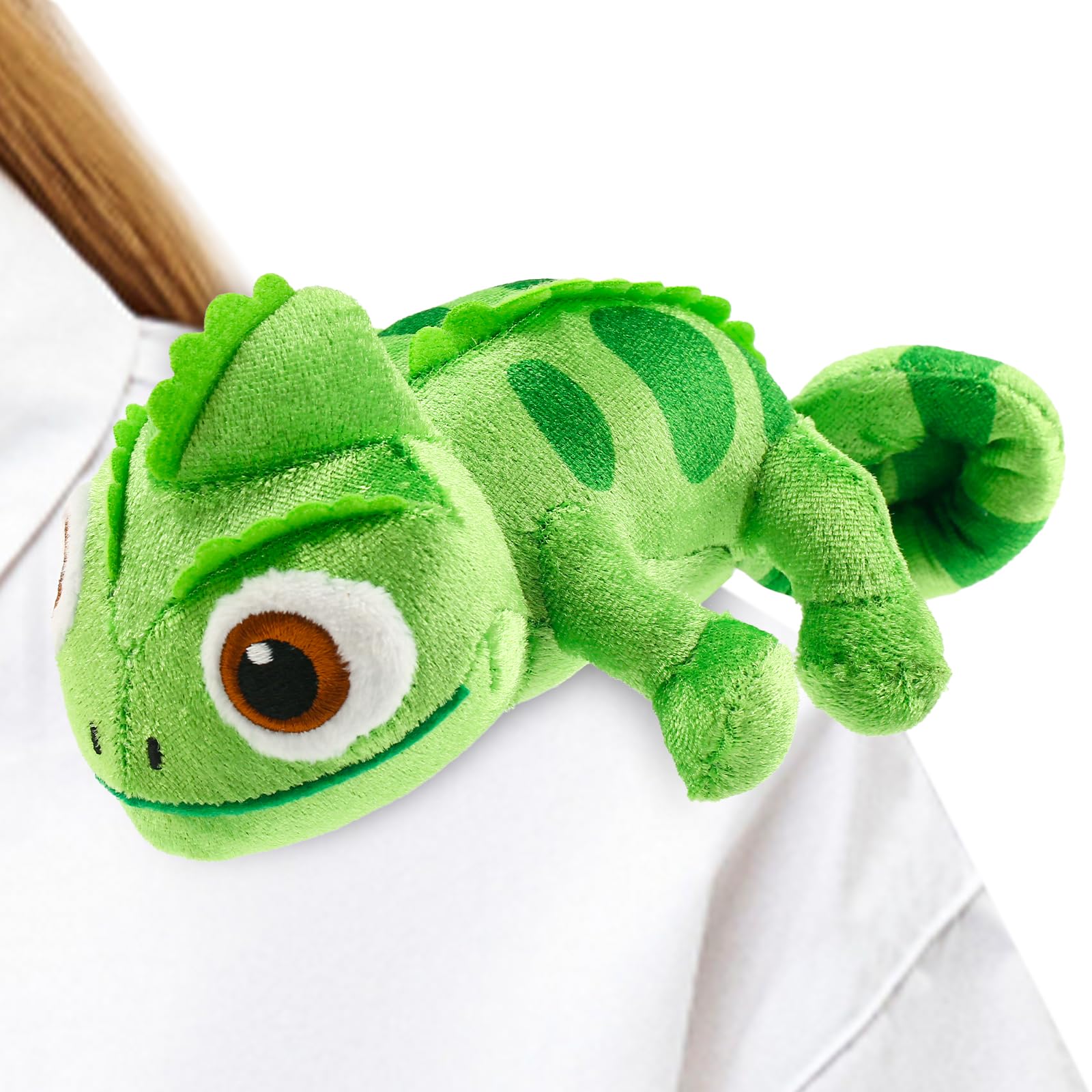 Mejglrc Chameleon Plush Dolls,Girls and Children Chameleon Shoulder Plush,Lizard Cosplay Props Merch Gifts for Women Adults Green