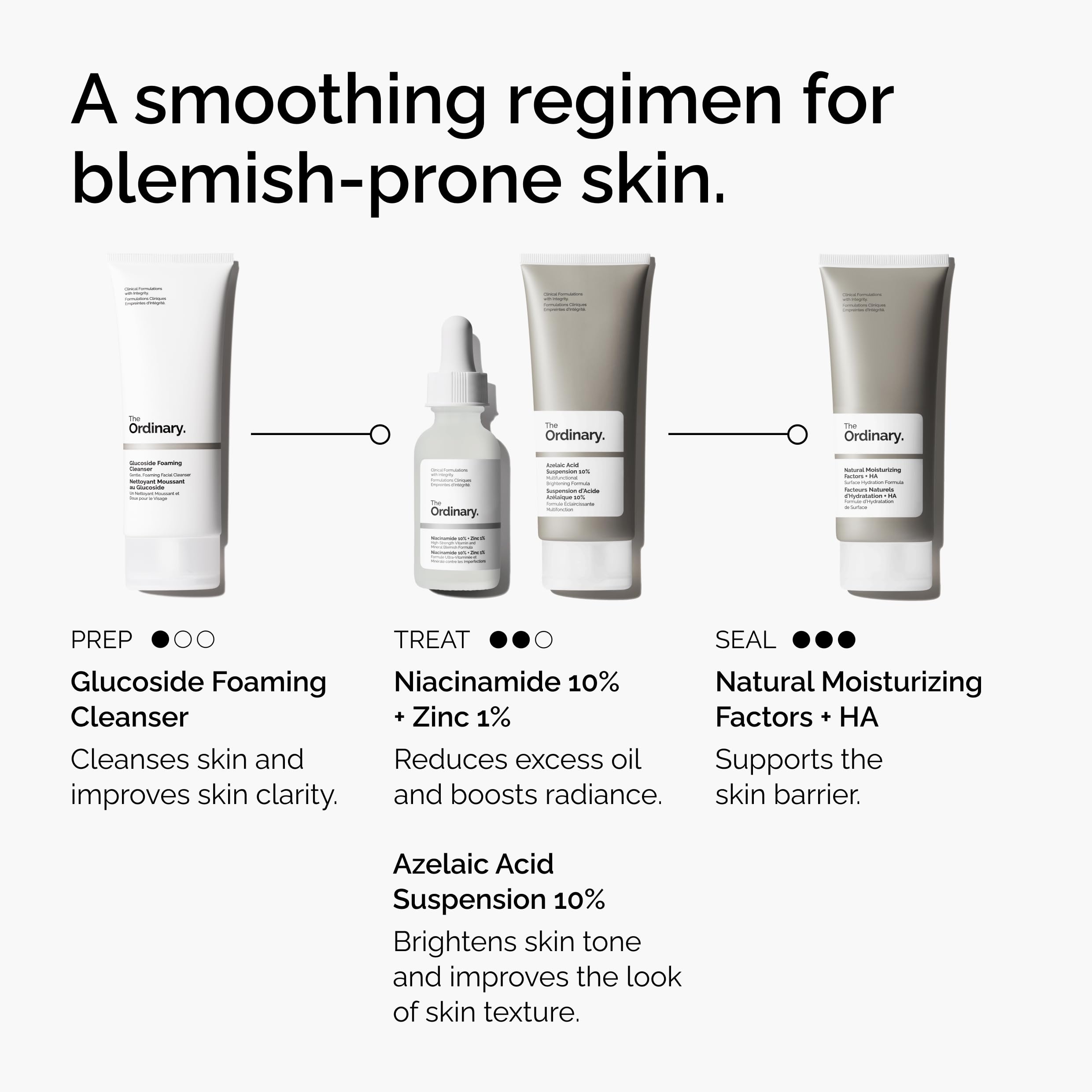 The Ordinary Azelaic Acid Suspension 10%, Brightening Formula for Uneven and Blemish-Prone Skin, 1 Fl Oz