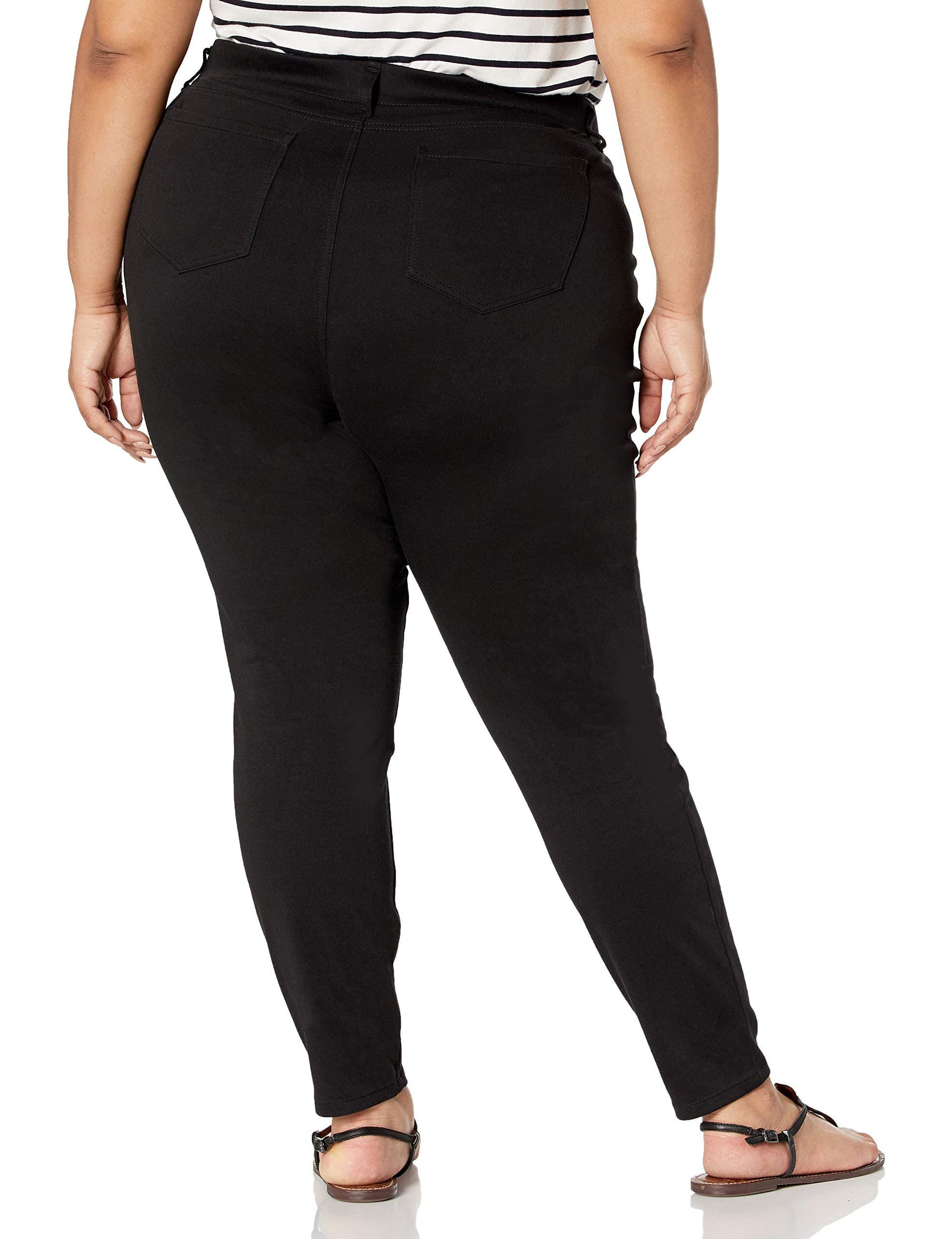 Amazon Essentials Women's Pull-On Stretchy Knit Jegging (Available in Plus Size), Black, X-Large