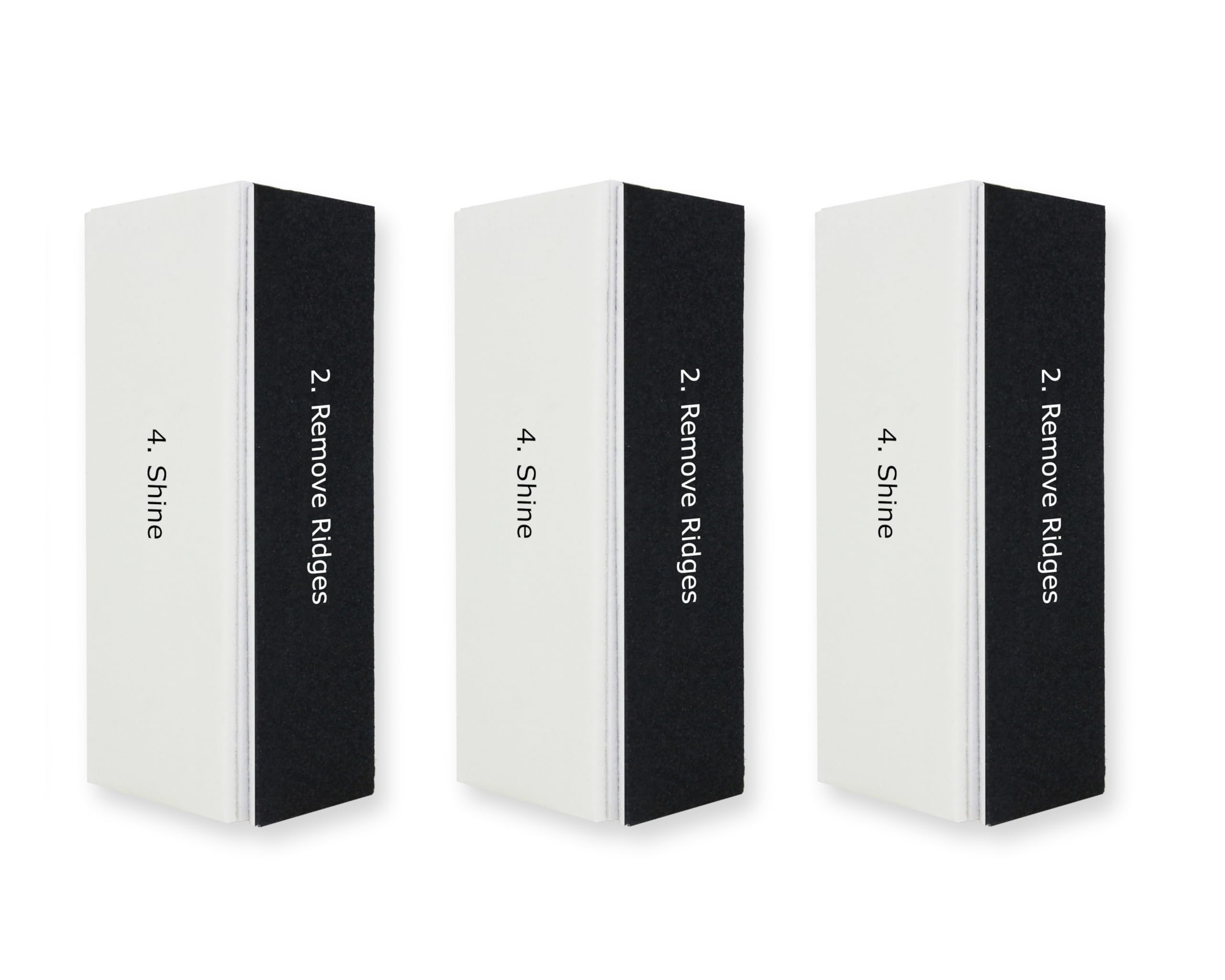 Amazon Basics 4-way Buffing Block 3-Pack, Black/White