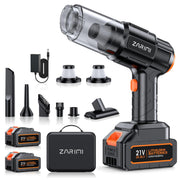 Car Vacuum Portable Cordless, 40,000Pa High Power Dust Buster, 6-in-1 Handheld Vacuum Cleaners for Home, Car, Pet Hair, Keyboard, Black
