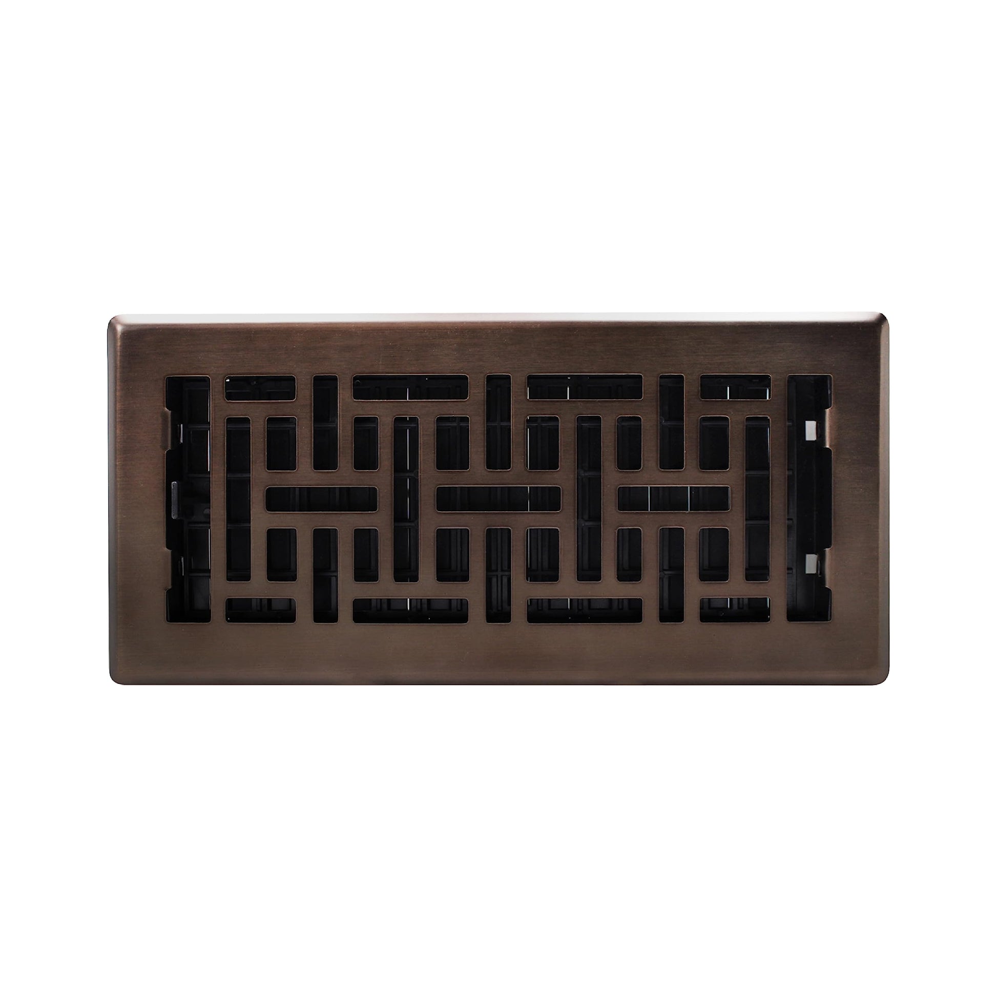 Decor Grates AJH410-RB Oriental Floor Register, 4x10 Inches, Rubbed Bronze Finish