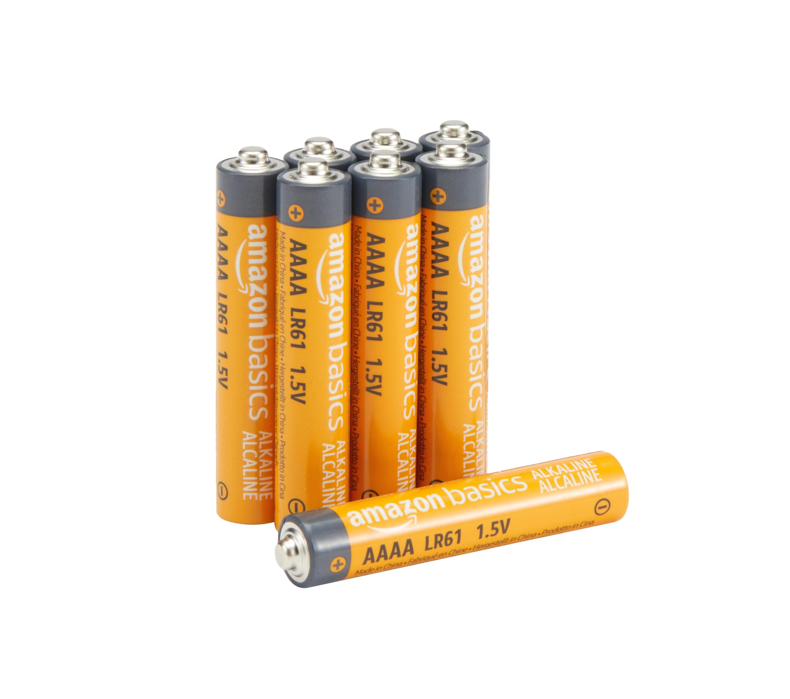 Basics 8-Pack AAAA Alkaline High-Performance Batteries, 1.5 Volt, 3-Year Shelf Life