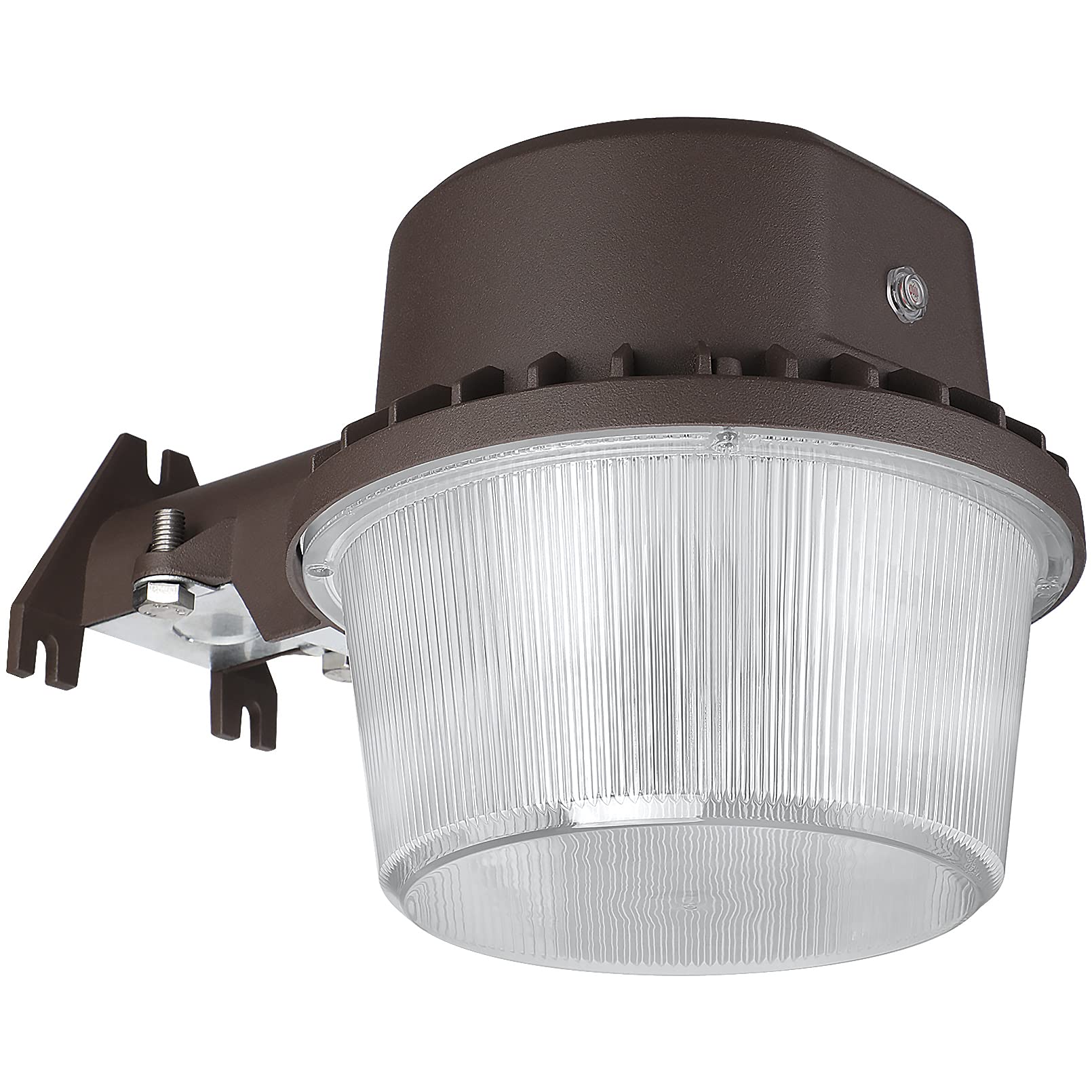 TORCHSTAR LED Barn Light, Dusk to Dawn Area Lights with Photocell, Outdoor Security Flood Lighting, ETL & FCC Listed, IP65 Waterproof, Aluminum Housing, 110-277V, Garage, Yard, 5000K Daylight, Bronze