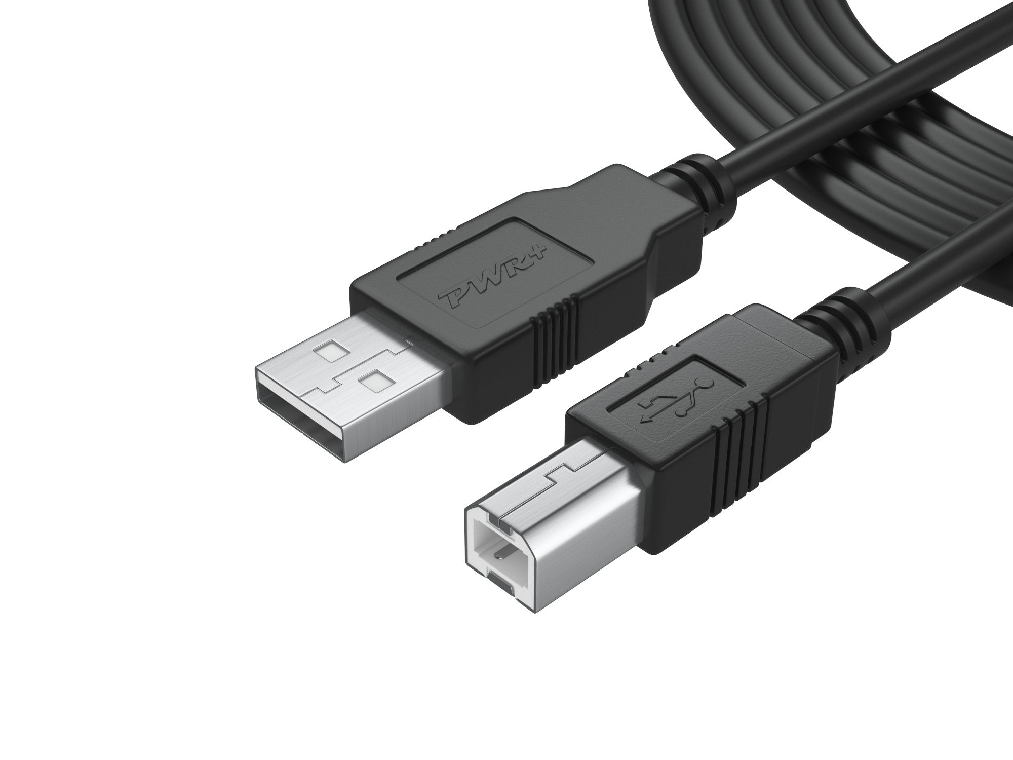كابل بطول 6 أقدام USB 2.0 من النوع A إلى النوع B عالي السرعة لواجهة الصوت، لوحة مفاتيح ميدي، ميكروفون USB، خلاط، مكبر صوت، شاشة، آلة موسيقية، نظام إضاءة وميض للكمبيوتر المحمول والماك والكمبيوتر الشخصي