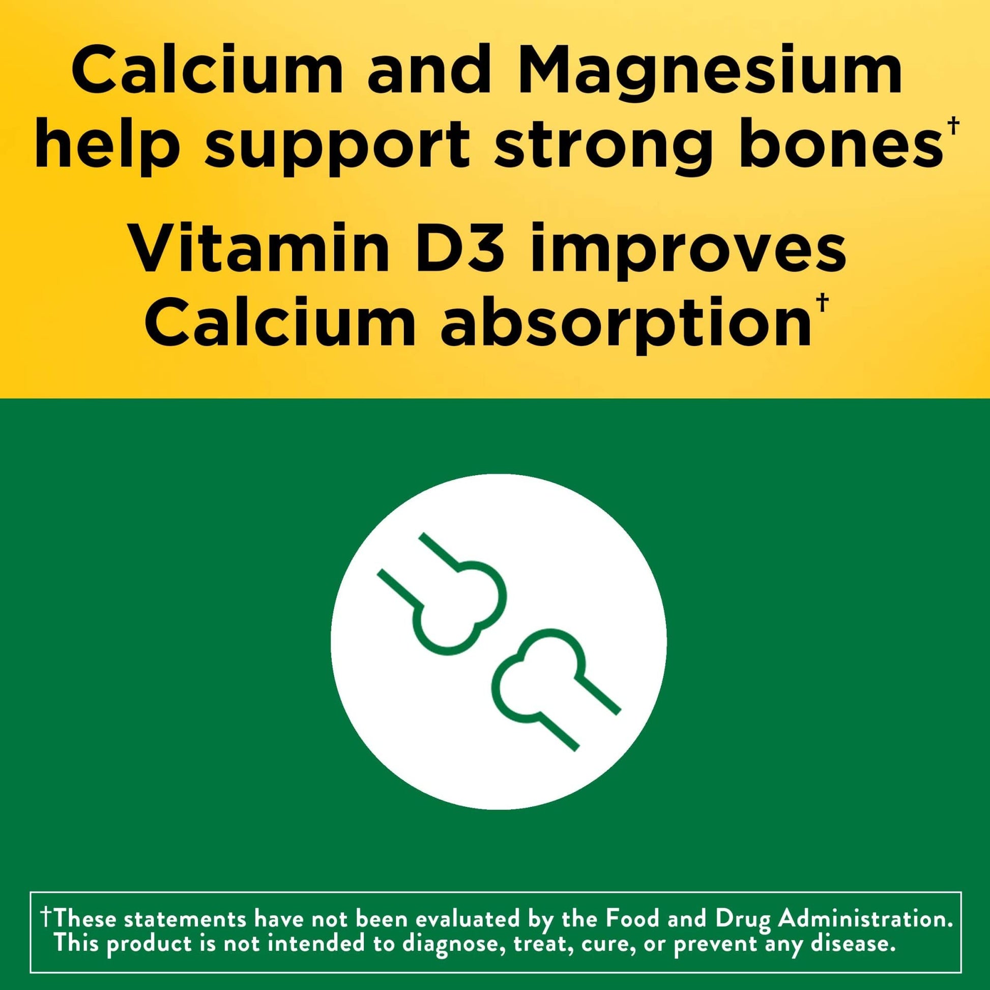 Nature Made Calcium Magnesium Zinc with Vitamin D3, Dietary Supplement for Bone Support, 300 Tablets