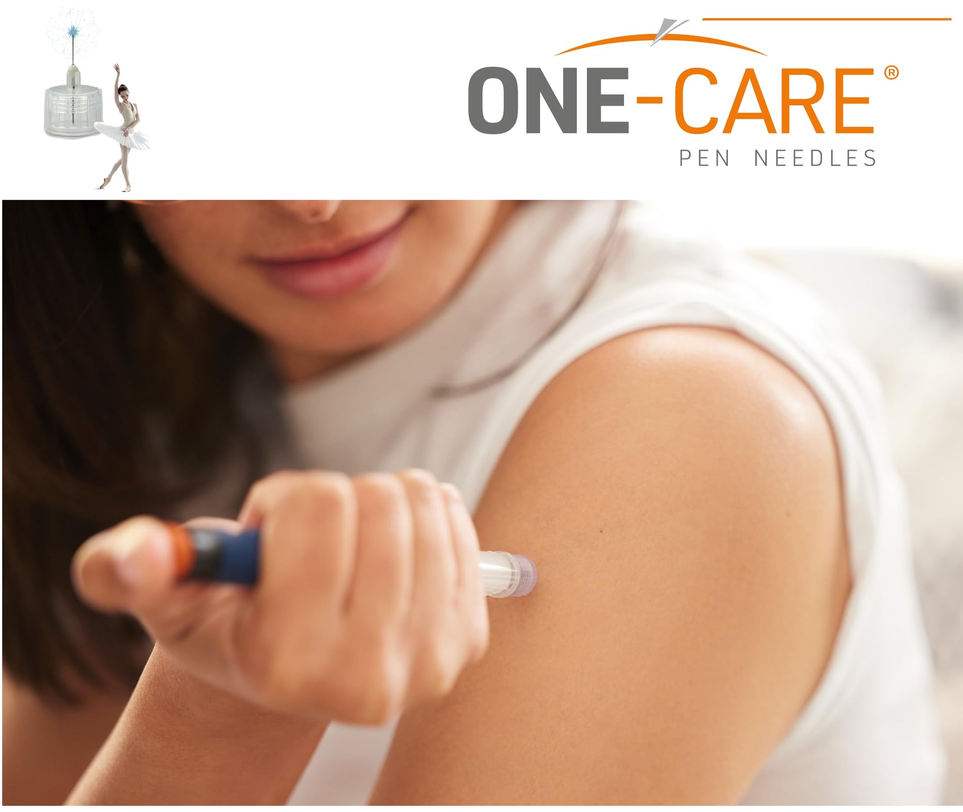 ONE-CARE Pen Needles 31G x 8mm, Box of 100, Universal Fit
