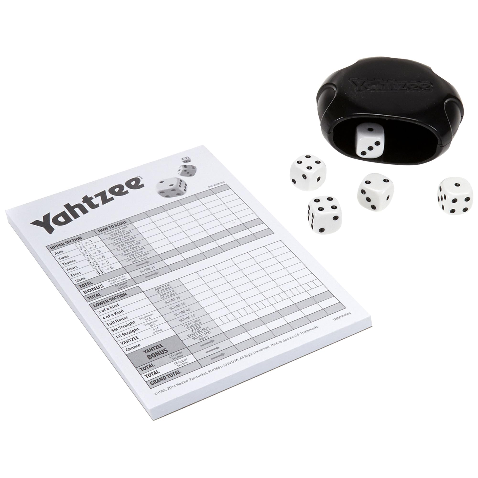 Yahtzee Game, Fast-Playing Dice Games for Kids, Teens, and Adults, Strategy Games, Family Games for Kids, 2 or More Players, Ages 8 and Up