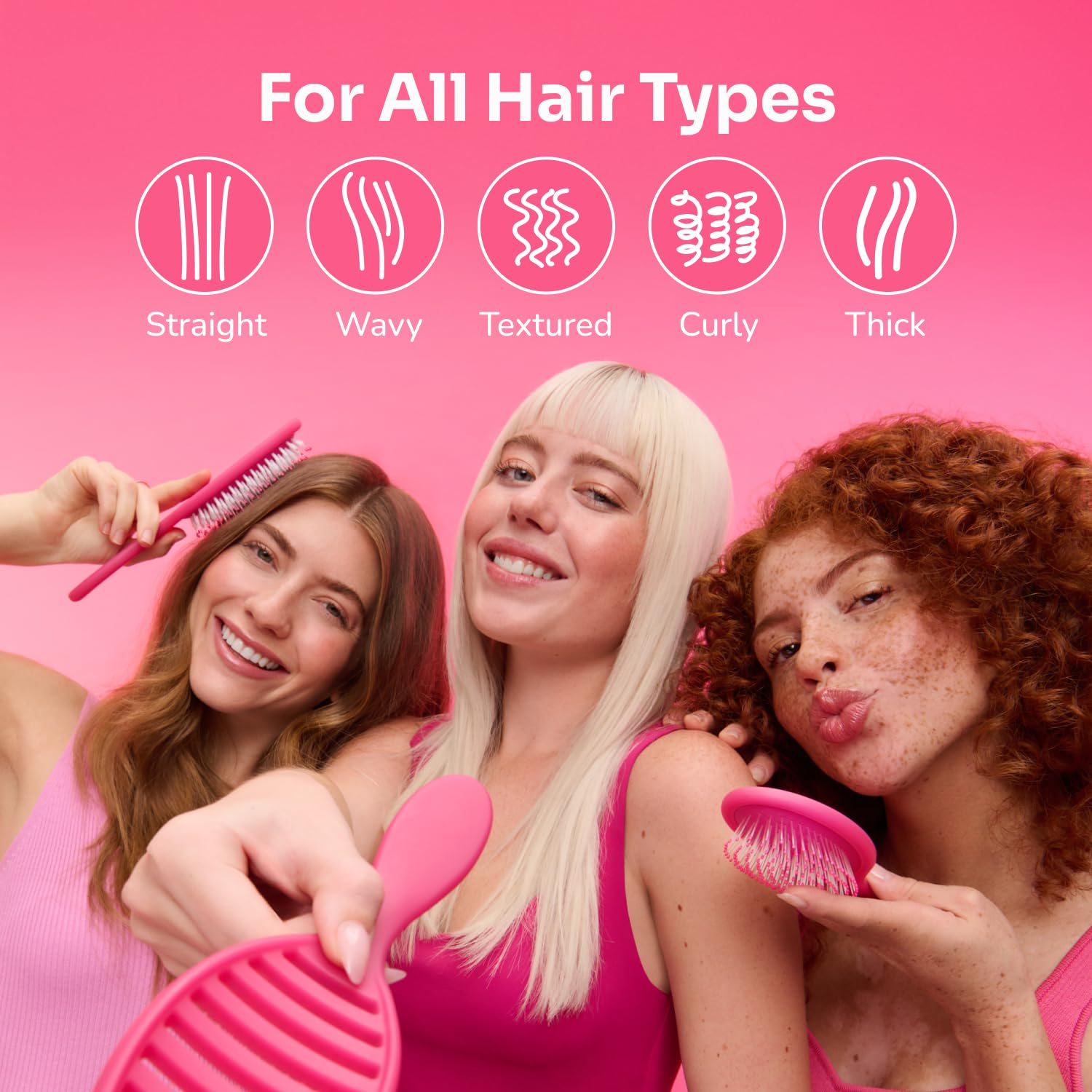 Wet Brush Pop Go Detangler, Blue Teal - Foldable, On-The-Go Design, Travel Brush, Ultrasoft IntelliFlex Bristles, Detangling Hairbrush, Built-In Mirror Handle, Wet & Dry, All Hair Types