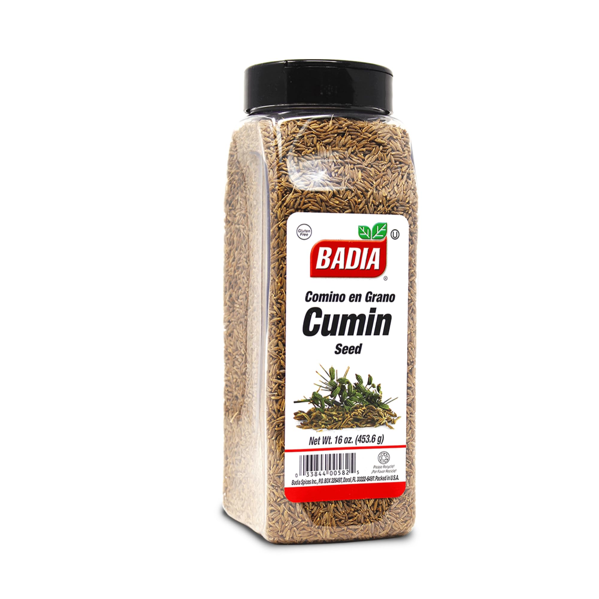 Badia Cumin Seeds, 16 oz - Whole Comino Seeds, Aromatic Flavor for Cooking, Spice Blends & Seasonings
