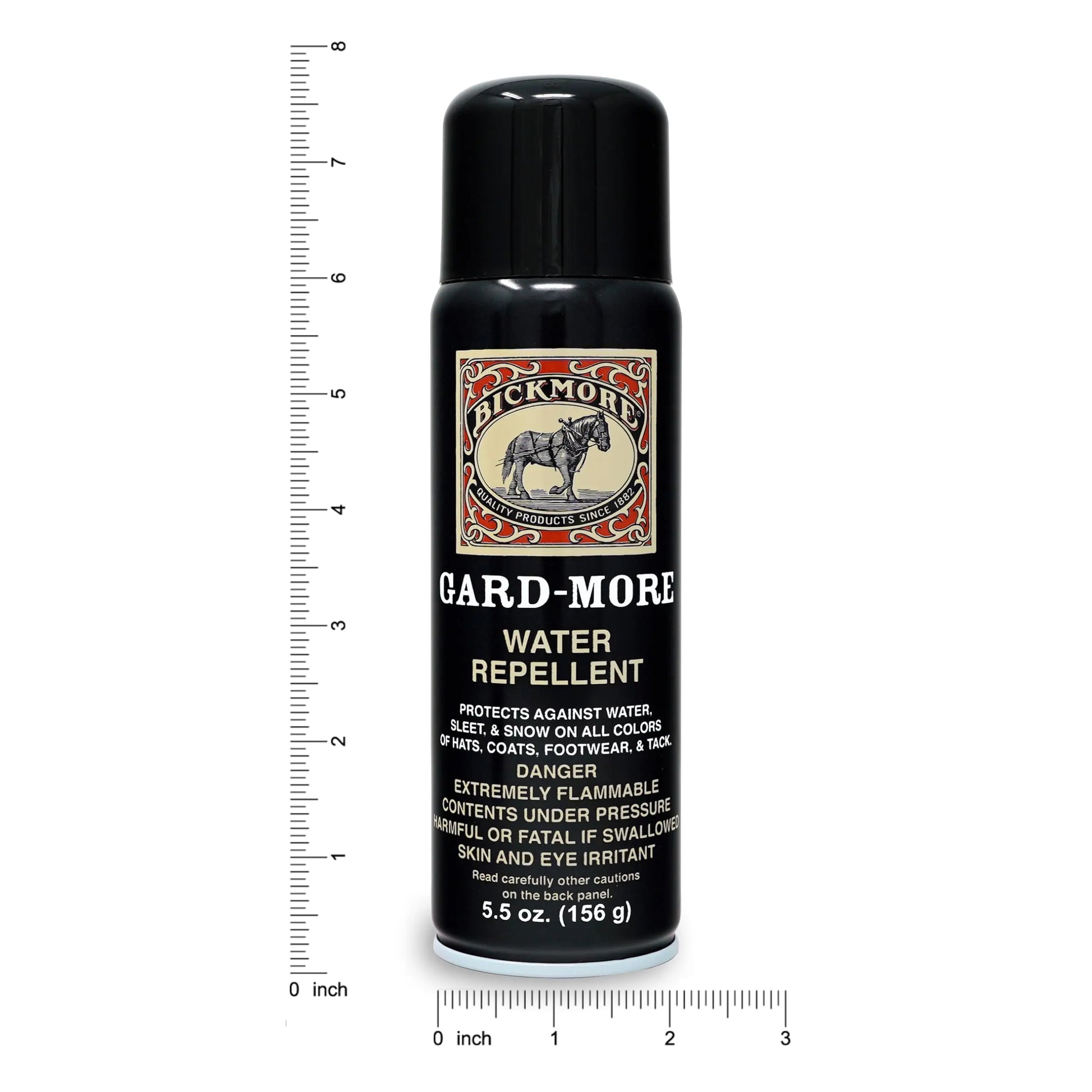 Bickmore Gard-More Water & Stain Repellent 5.5oz- Leather Protector and Suede Protector Waterproofing Spray Guard for Boots, Shoes, Clothing, Hats, Jackets & More