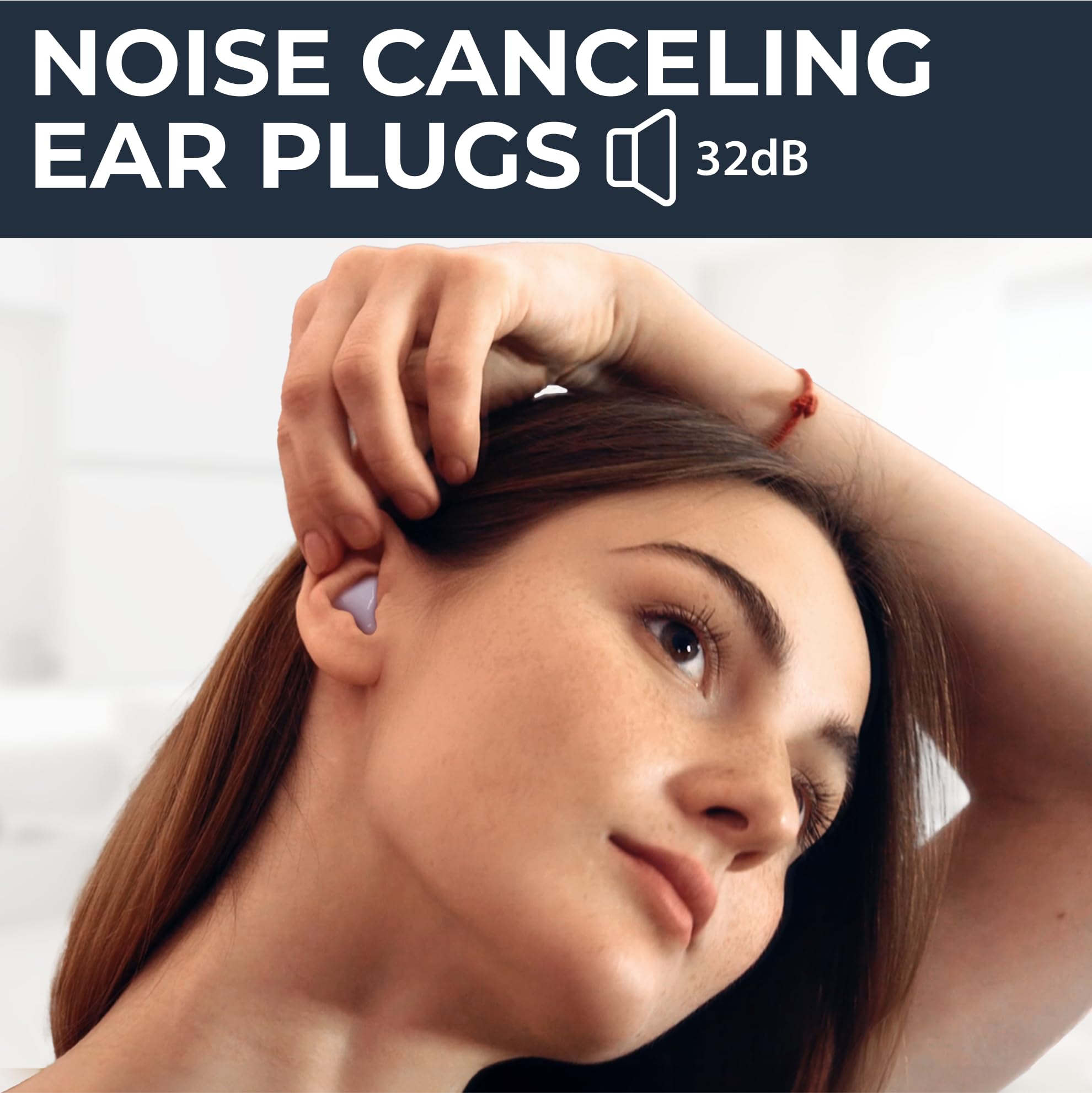 Peace&Quiet PQ Wax Ear Plugs for Sleeping, Swimming - 15 Soft Noise Cancelling Silicone Gel Wax Earplugs for Sleep and Swimmers, Ear Protection with Sound Blocking Level of 32 Db, (15-Pillows)