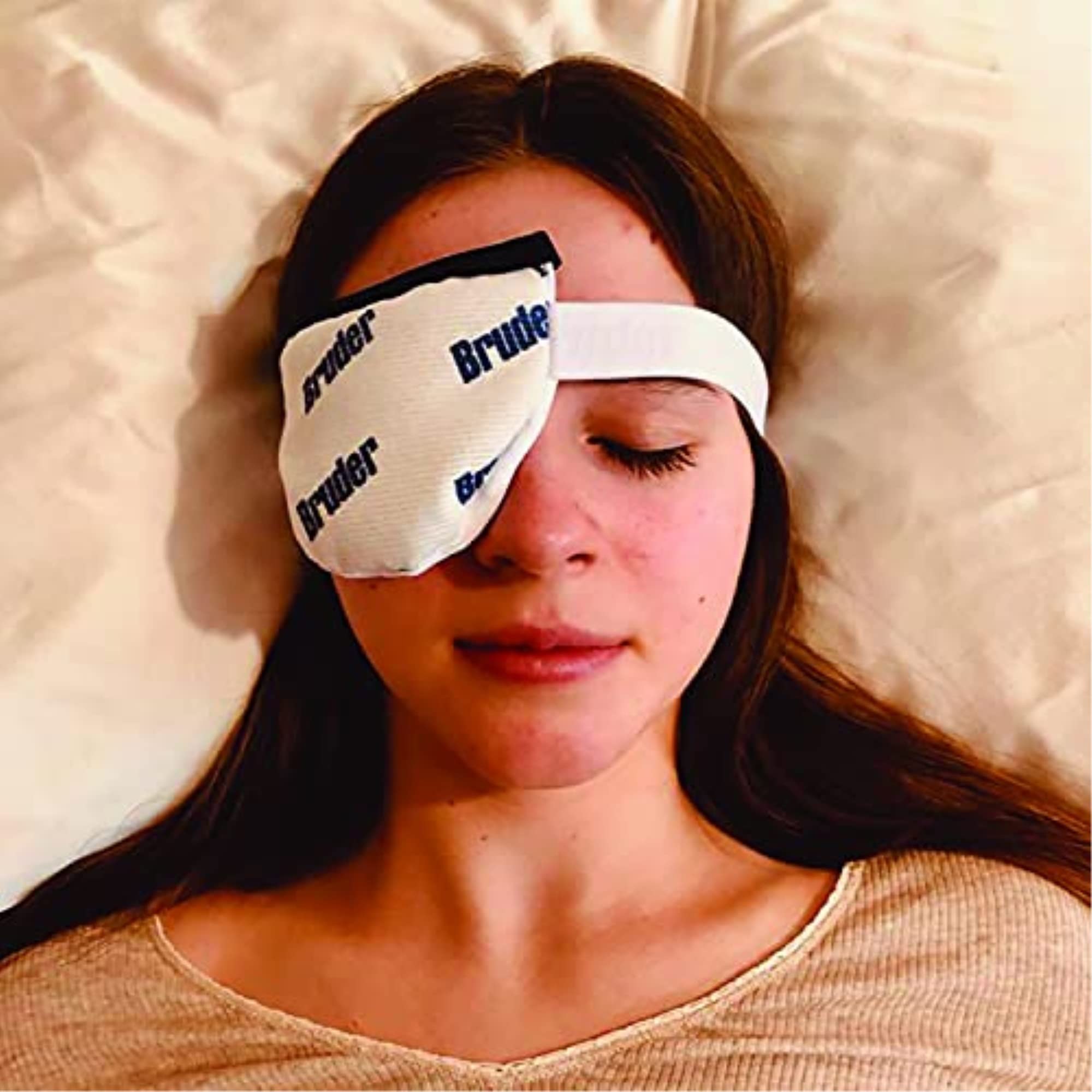 Bruder Moist Heat Eye Compress | Single Eye | Microwave Activated | Fast Acting and Effective Relief for Styes and Other Eye Irritation