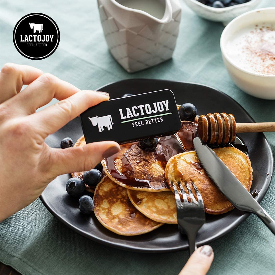 LactoJoy Lactase Pills 14,500 I 45 Pieces I Powerful Lactase Enzymes for Lactose Intolerance I Ultra Pure Lactase for Improved Digestion I No Silicon Dioxide, No Artificial Flavors, No Sucralose
