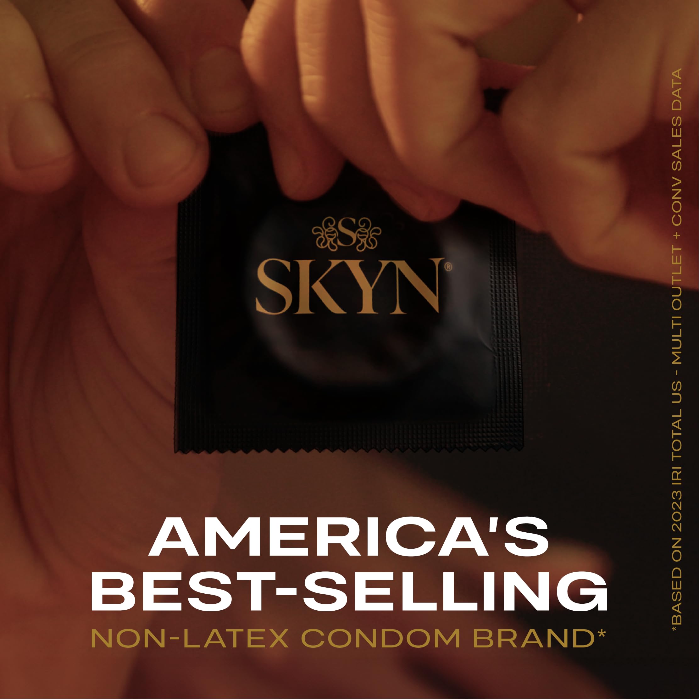 SKYN Elite Ultra-Thin Lubricated Non-Latex Condoms, 46 Count