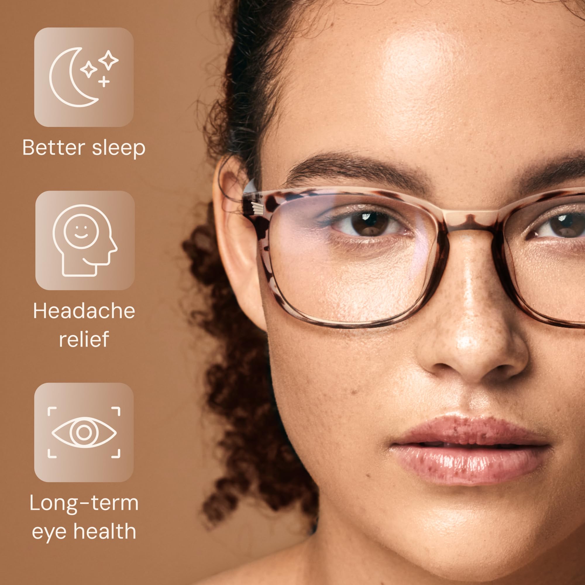 Gaoye Stylish Blue Light Glasses for Woman - Computer Glasses up to 99% Blue Light Blocking - Lightweight Frames - 3 pack