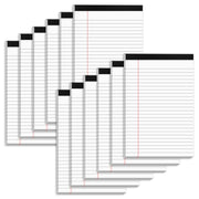 5" x 8" Note Pads 12 Pack of Legal Pads 30 Sheets Notepad College Ruled Small Writing Pads Perforated Pages Paper Pads 80GSM Heavyweight Paper Note Pads for Home, Office, or School