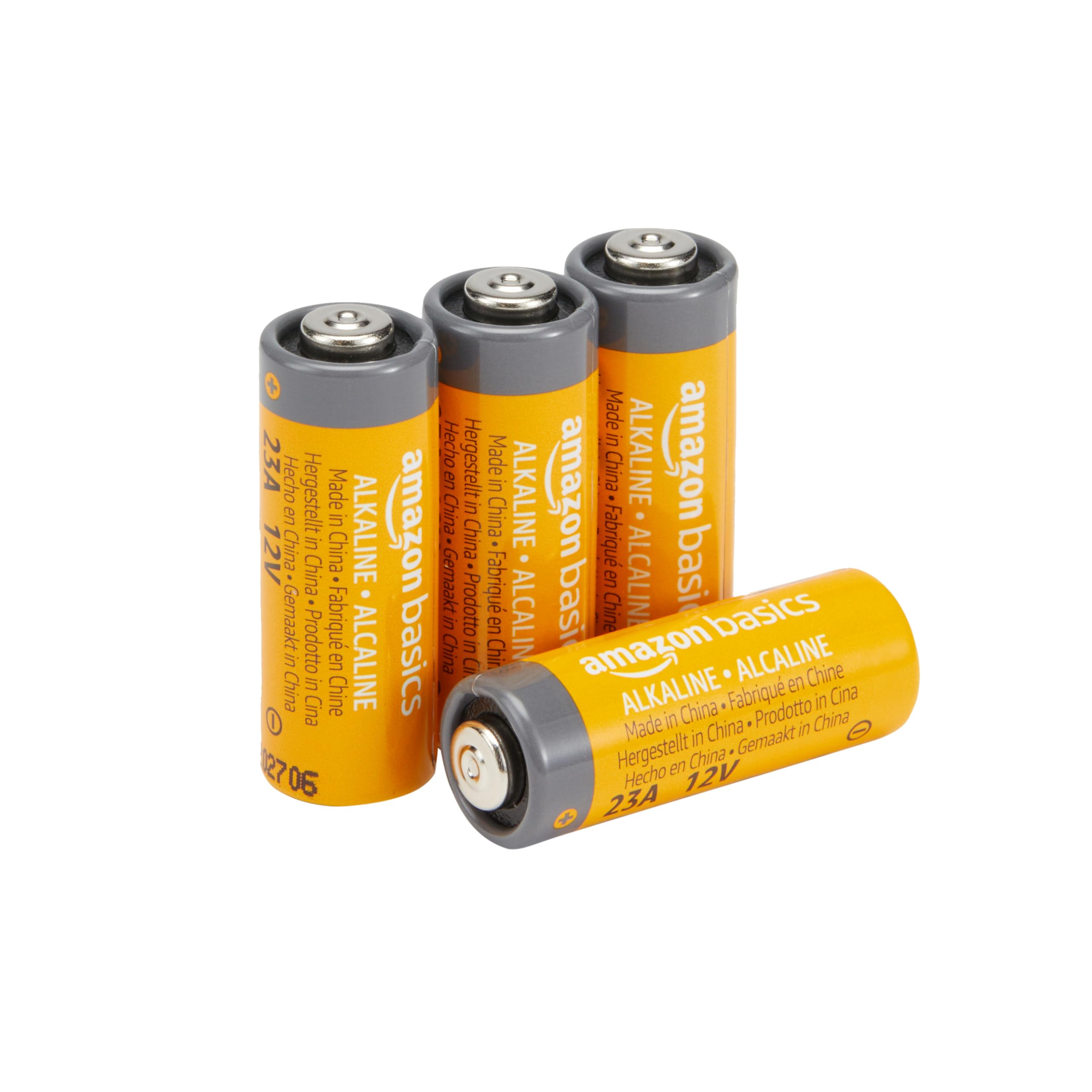 Basics 4-Pack 23A Alkaline Battery, 12 Volt, Long-Lasting Power
