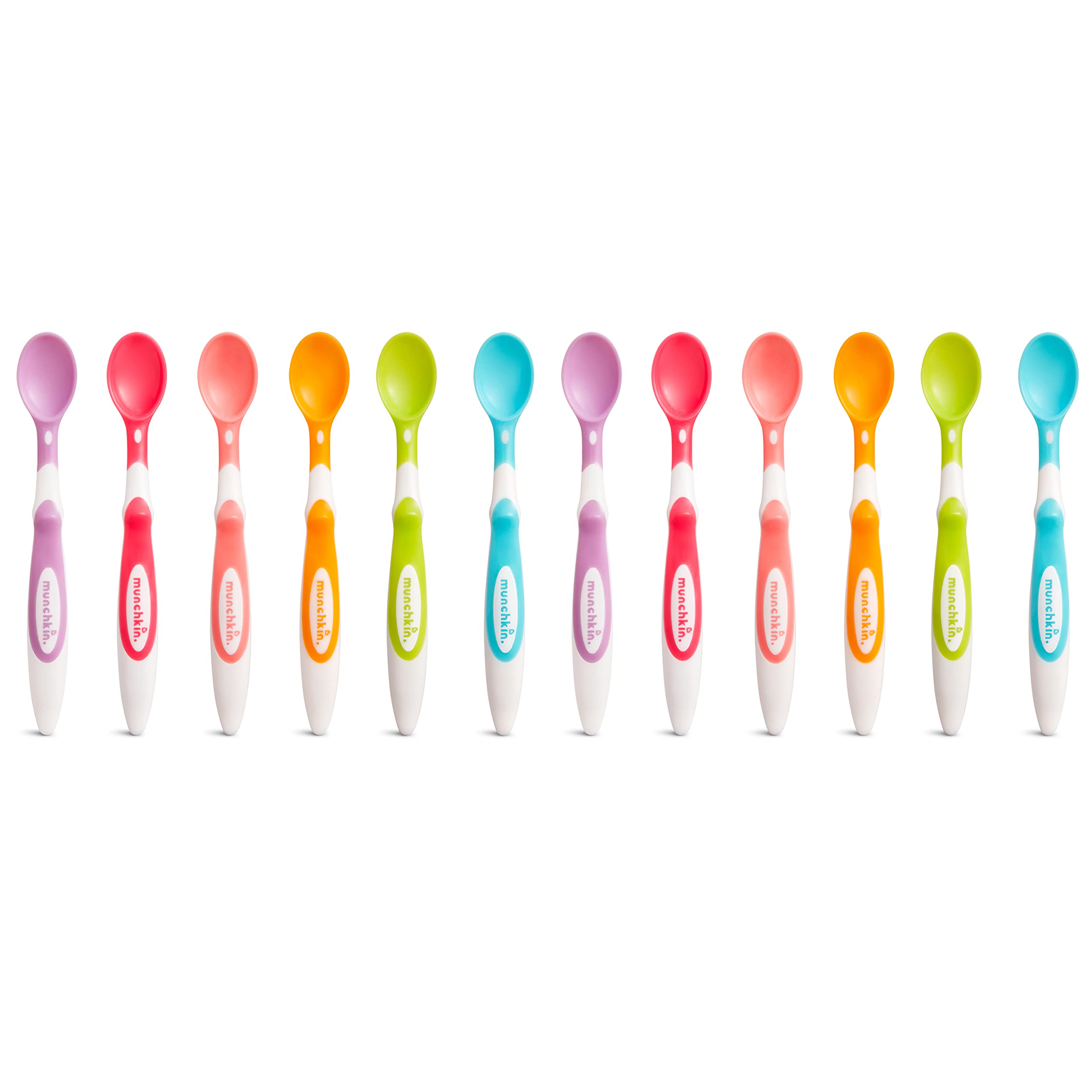 Munchkin Soft Tip Baby Spoons, BPA Free, 12 Pack