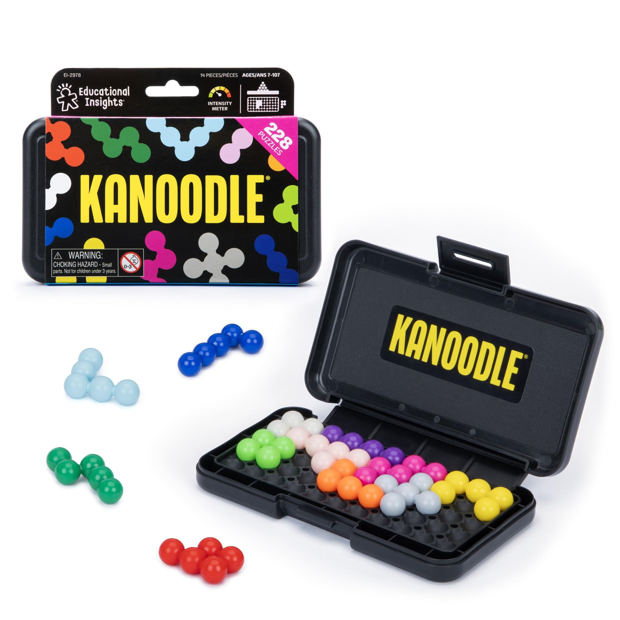 لعبة أحجية أحاجي الدماغ ثلاثية الأبعاد Kanoodle من Educational Insights، تضم 200 تحدٍ، هدايا سلة عيد الفصح للأطفال، هدية للأعمار من 7 سنوات فما فوق